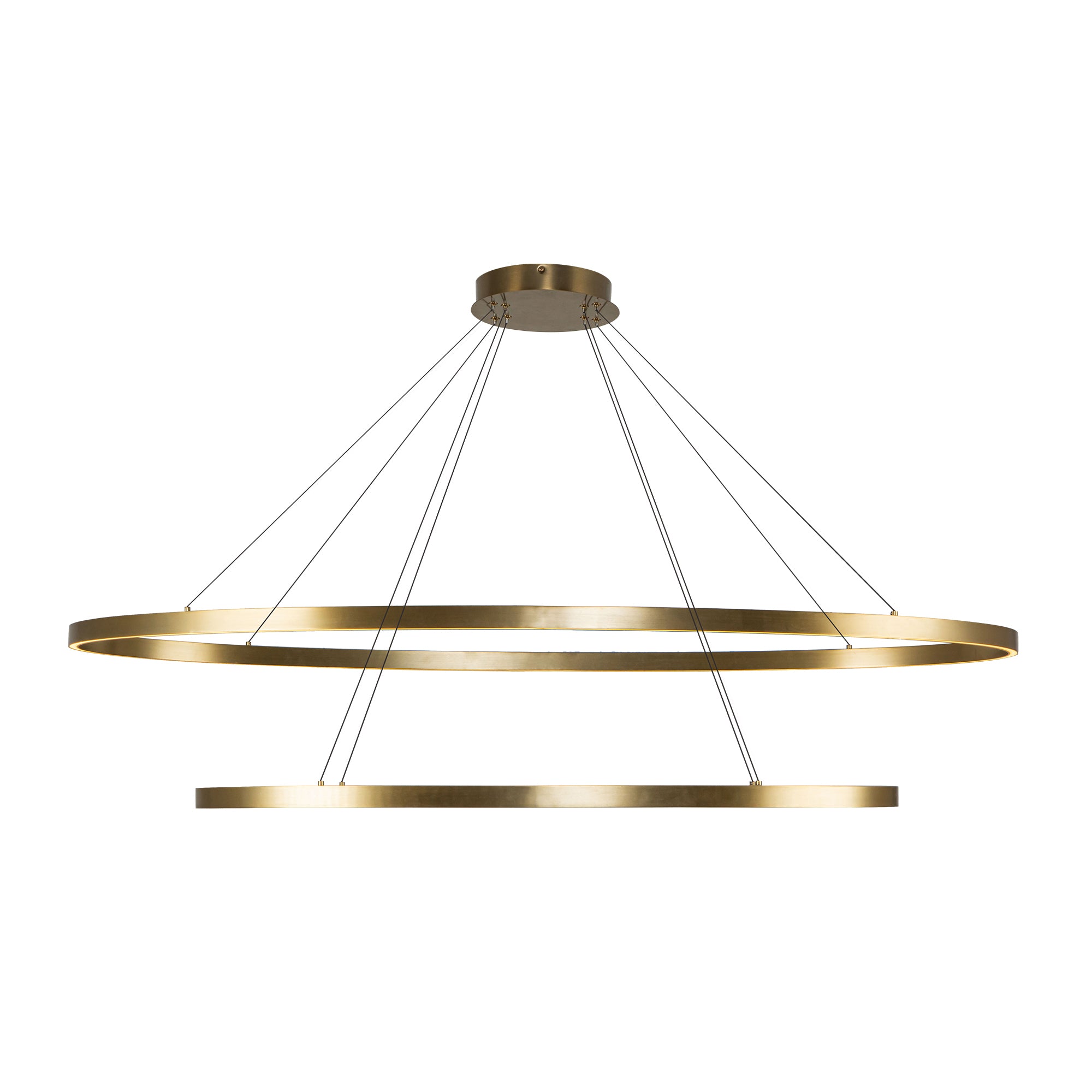 Ovale 54" Two-Tier LED Chandelier