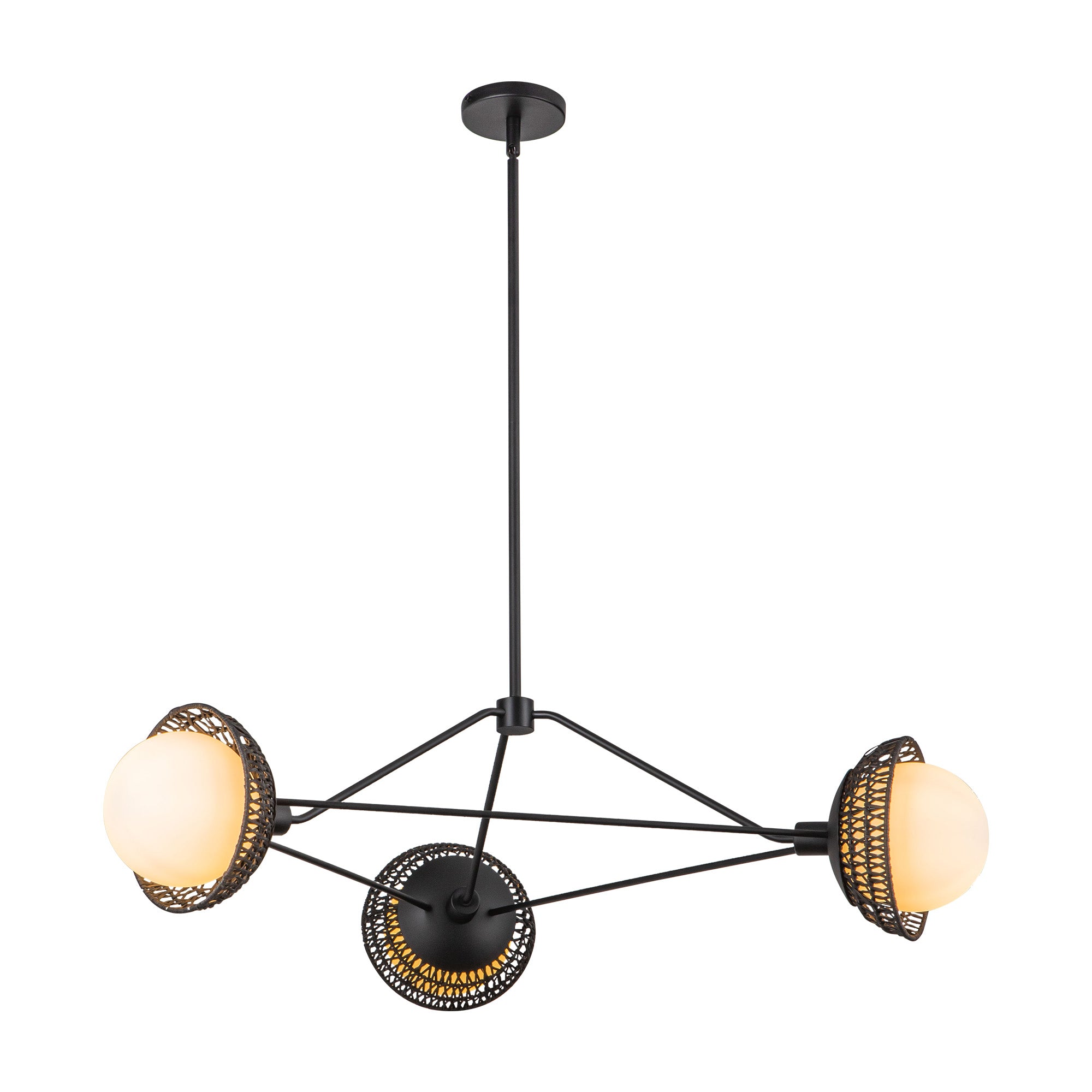 Perth 40" 3 Lights Chandelier