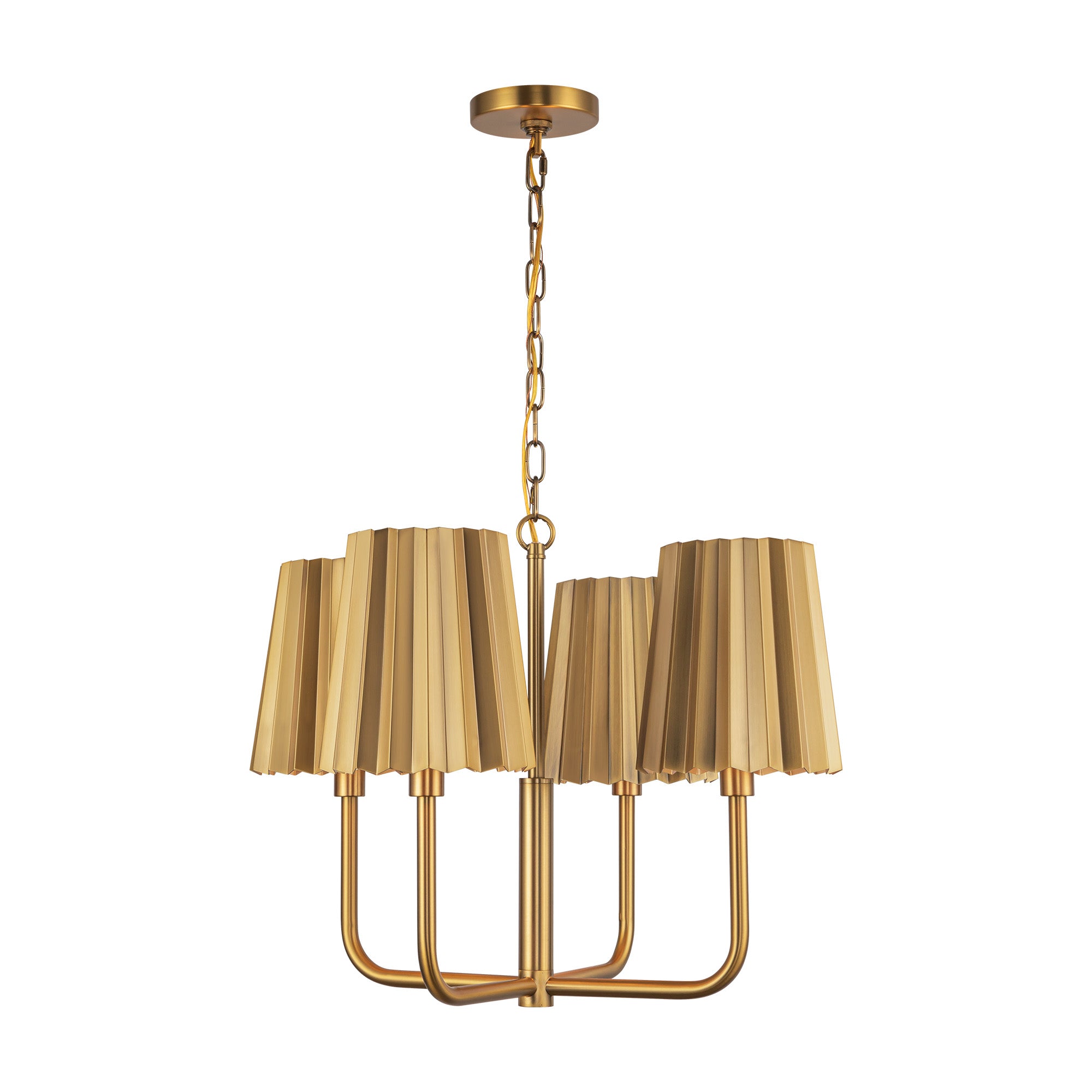 Plisse 23" 4 Lights Chandeliers