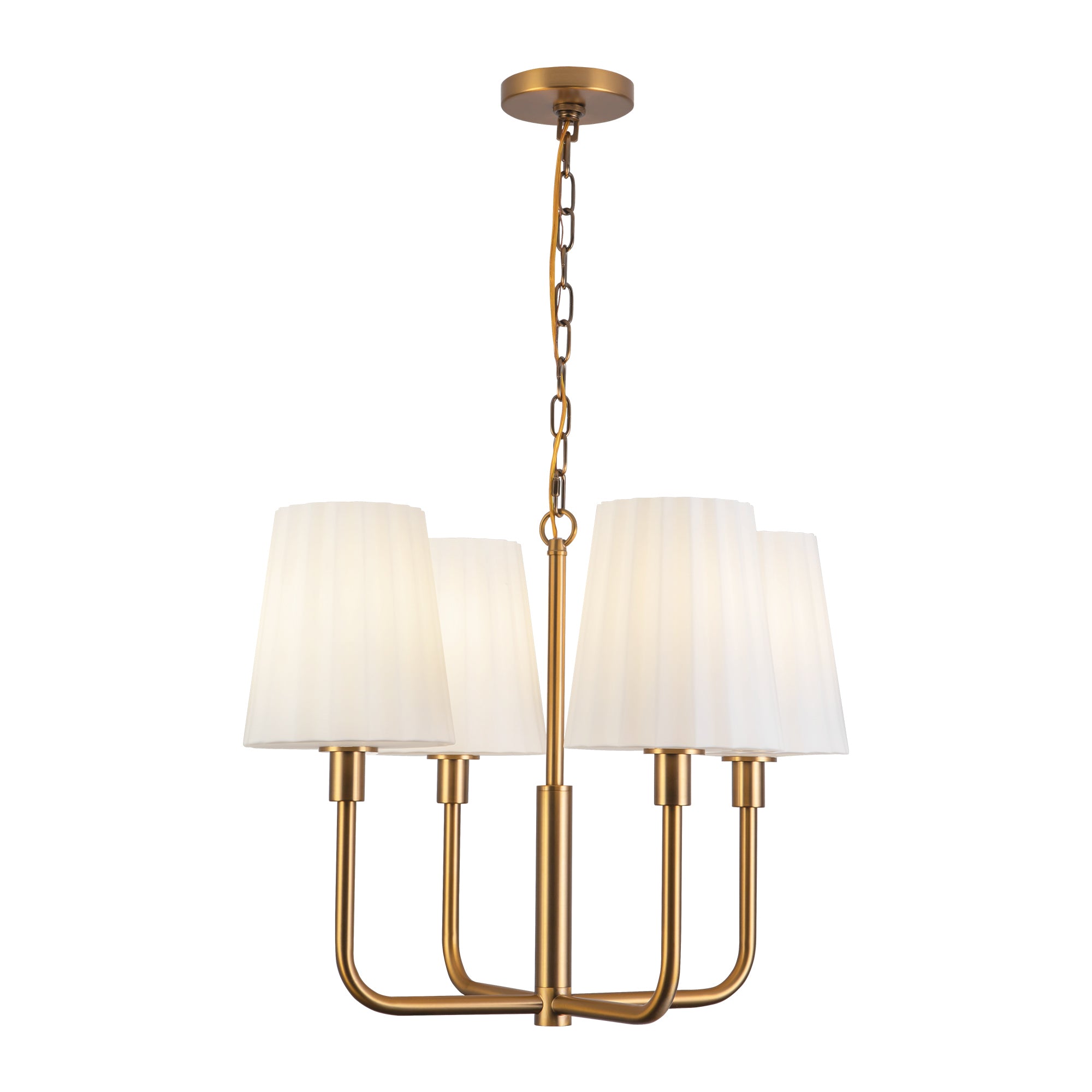 Plisse 23" 4 Lights Chandeliers