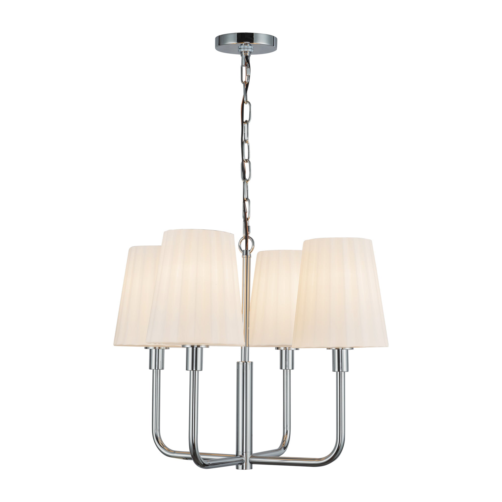 Plisse 23" 4 Lights Chandeliers
