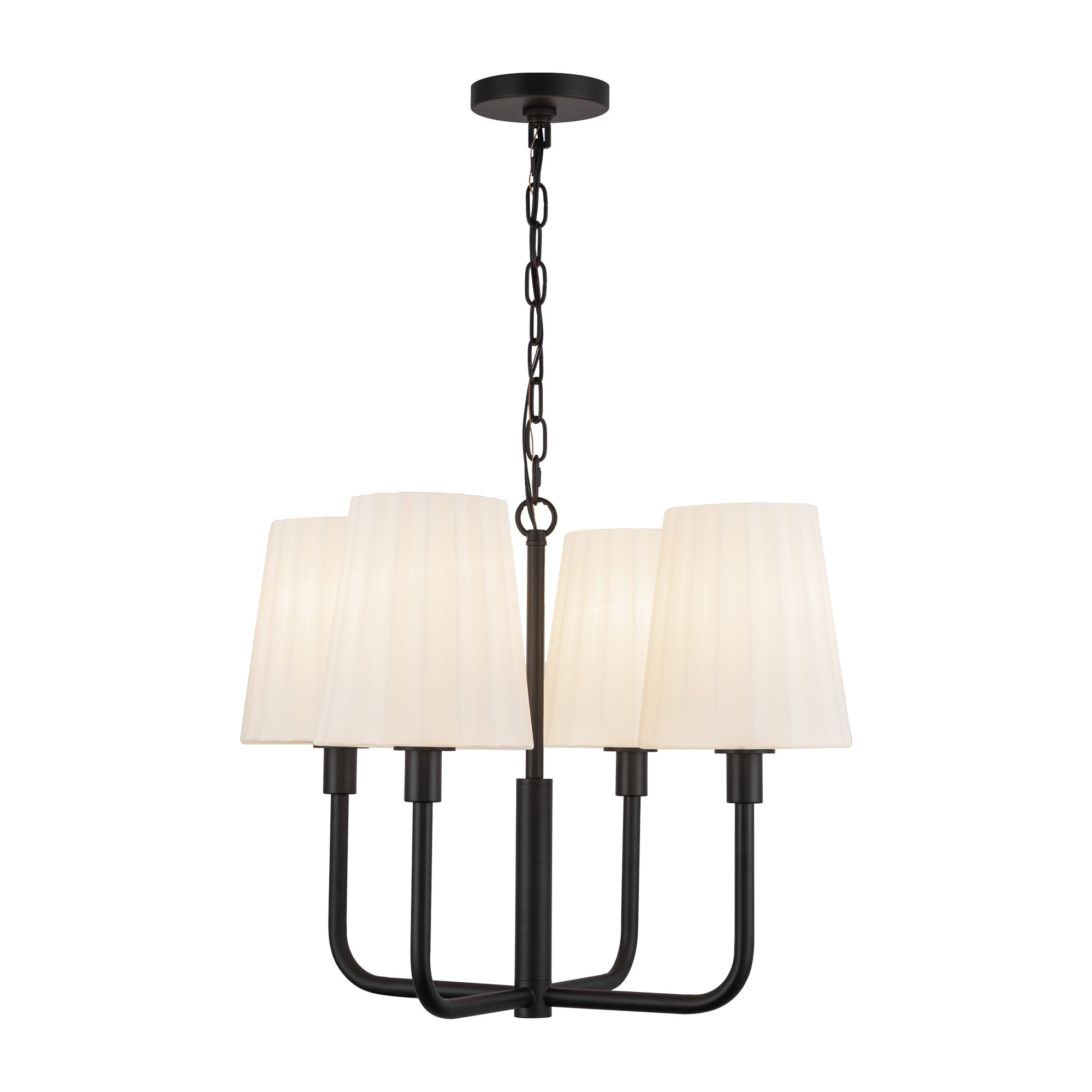 Plisse 23" 4 Lights Chandeliers