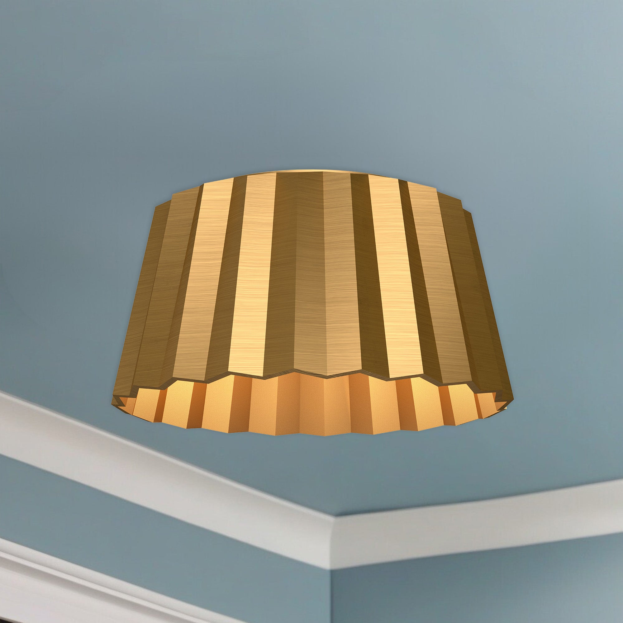 Plisse 14" 2 Lights Flush Mount