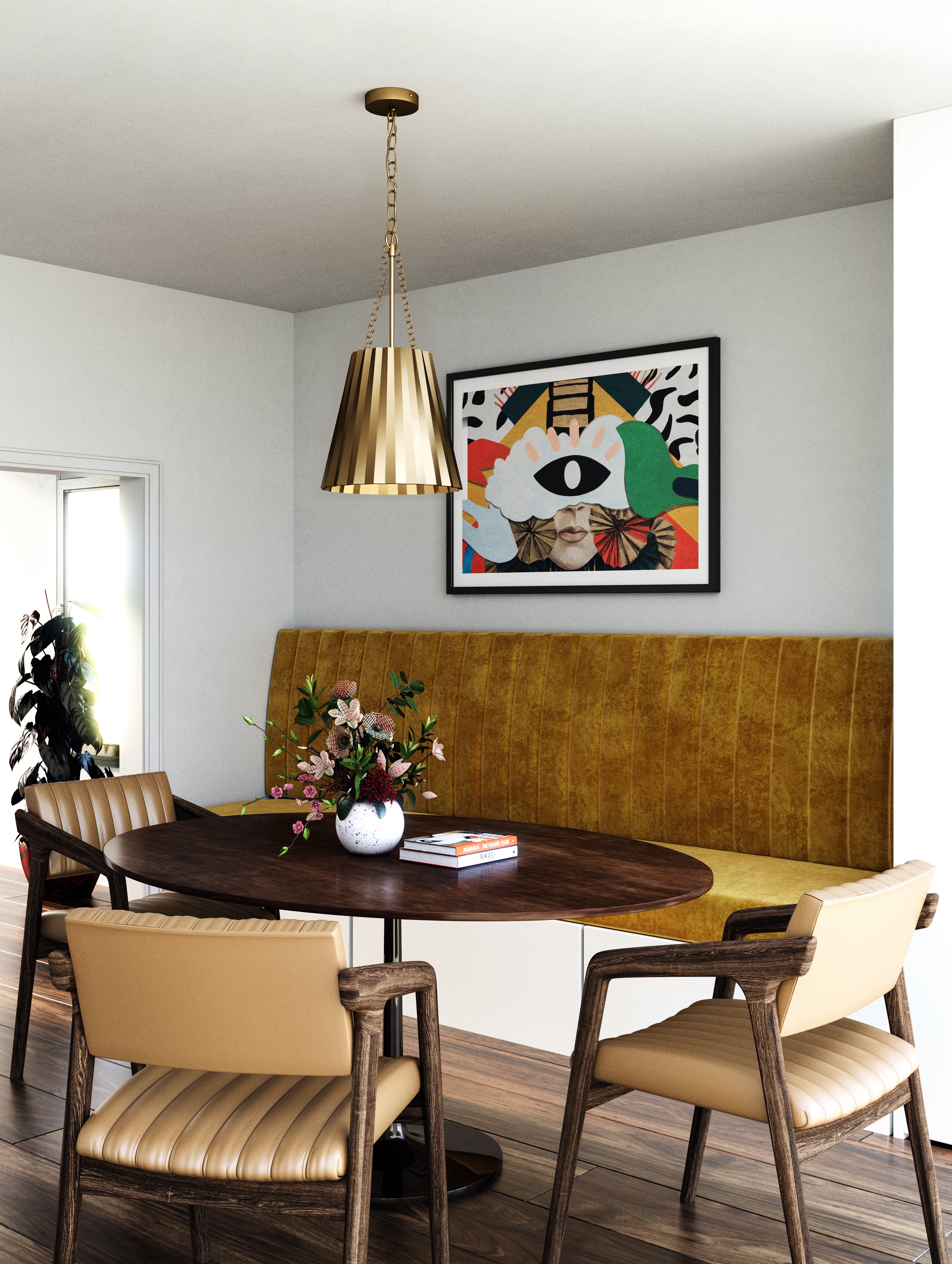 Plisse 16" 1 Light Pendant