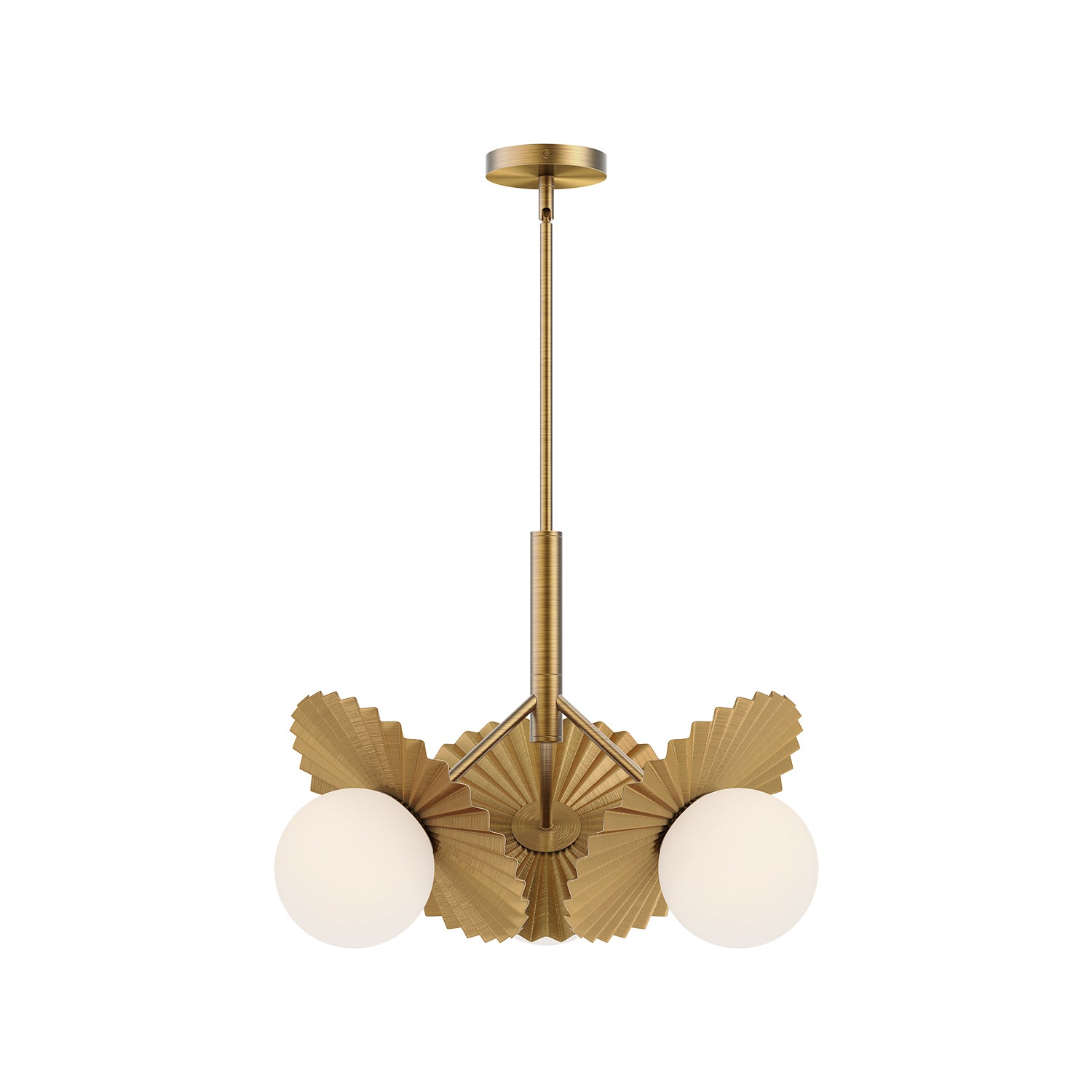 Plume 21" 3 Lights Chandeliers