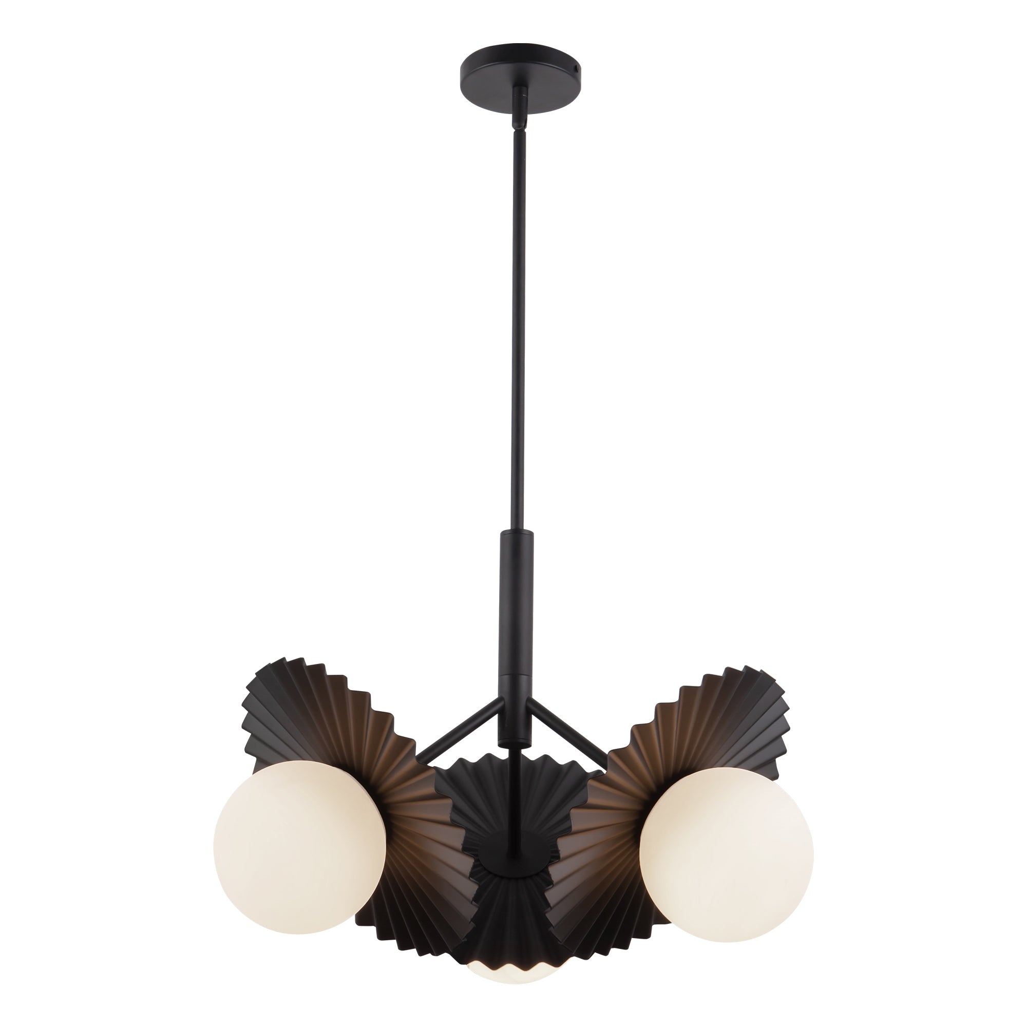 Plume 21" 3 Lights Chandeliers