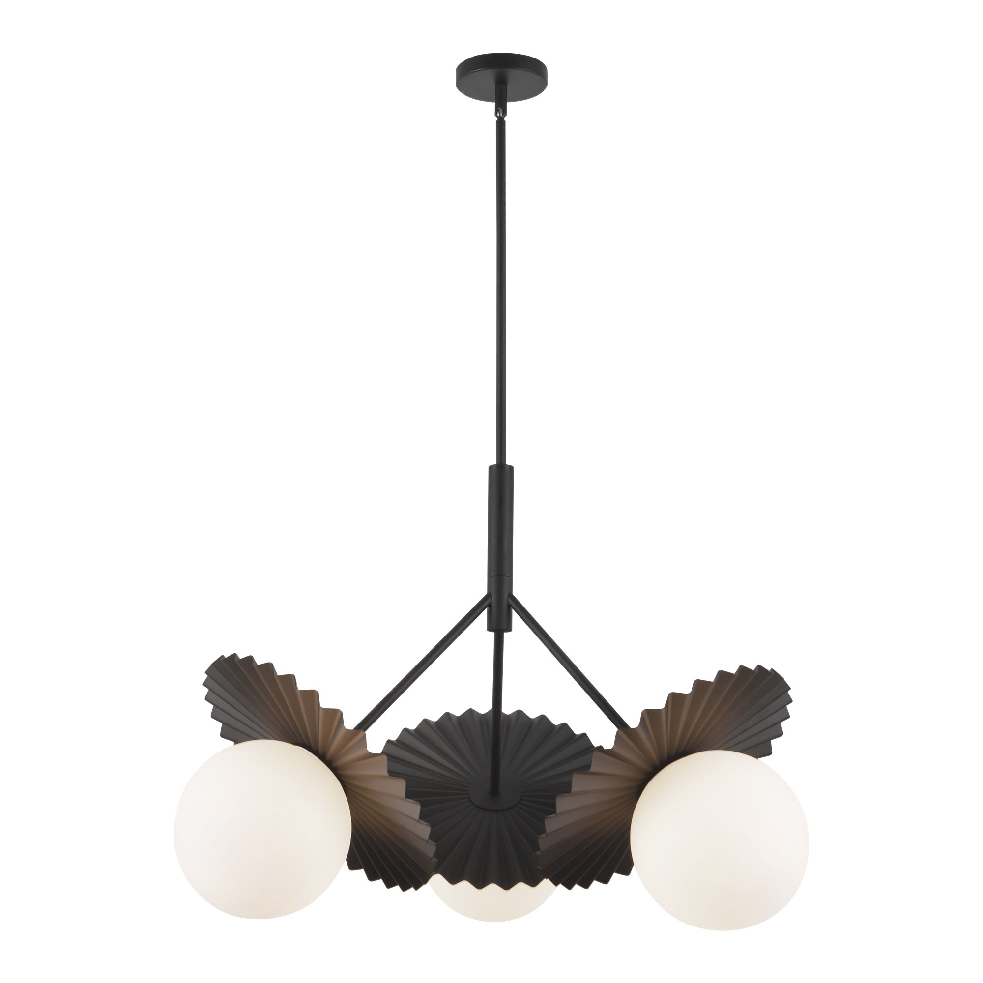 Plume 34" 3 Lights Chandeliers