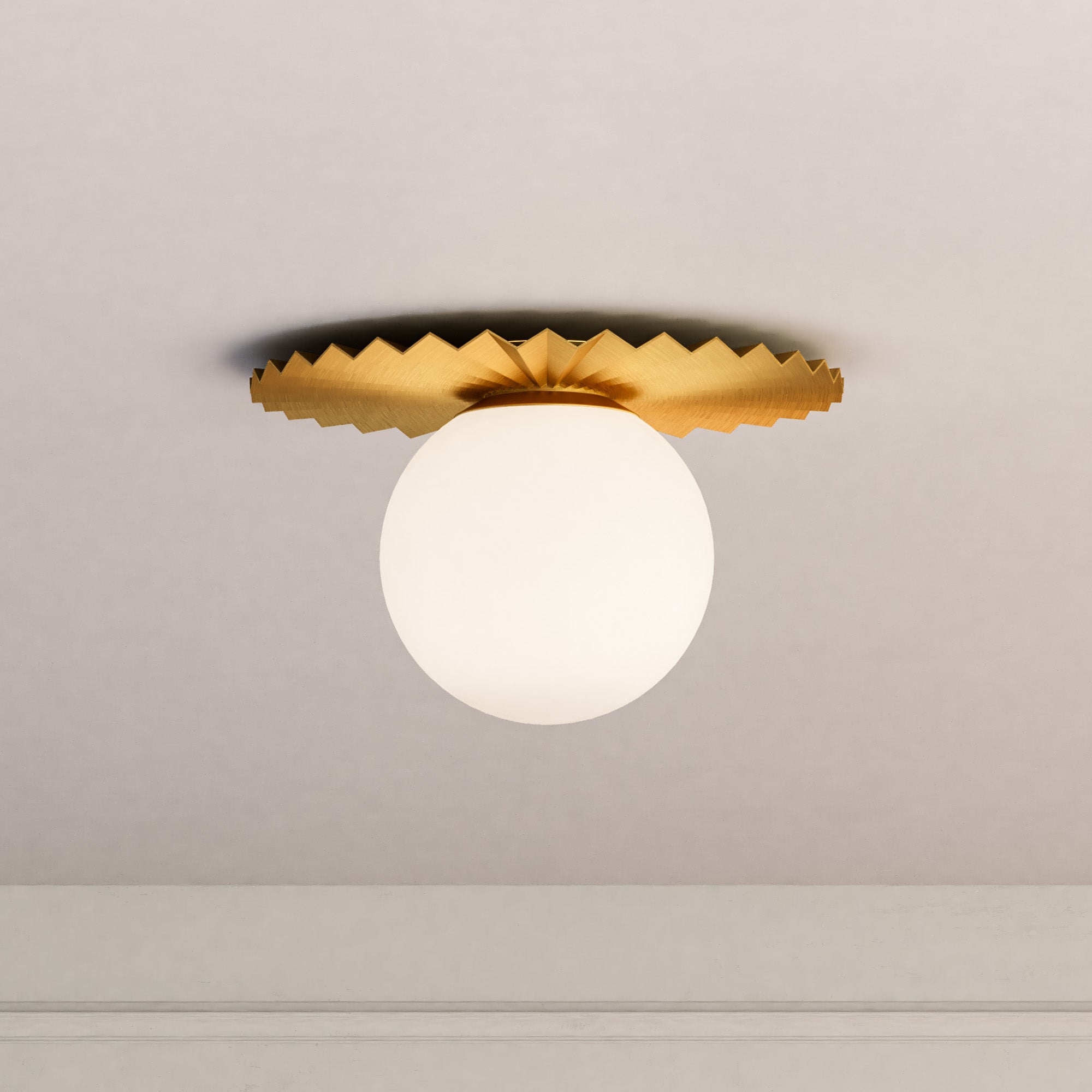 Plume 14" 1 Light Flush Mount