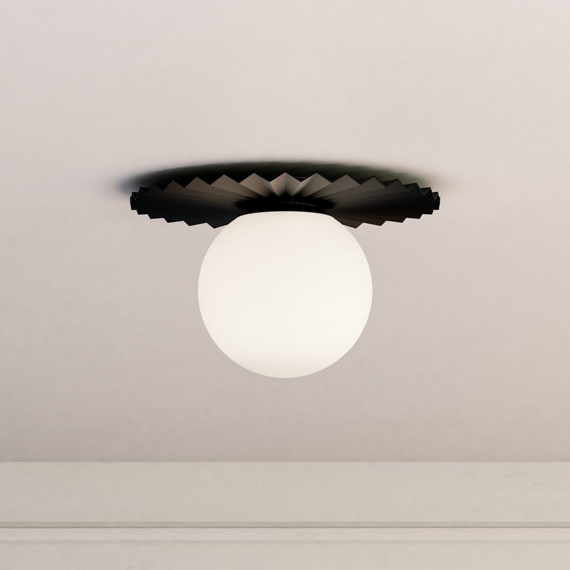 Plume 14" 1 Light Flush Mount