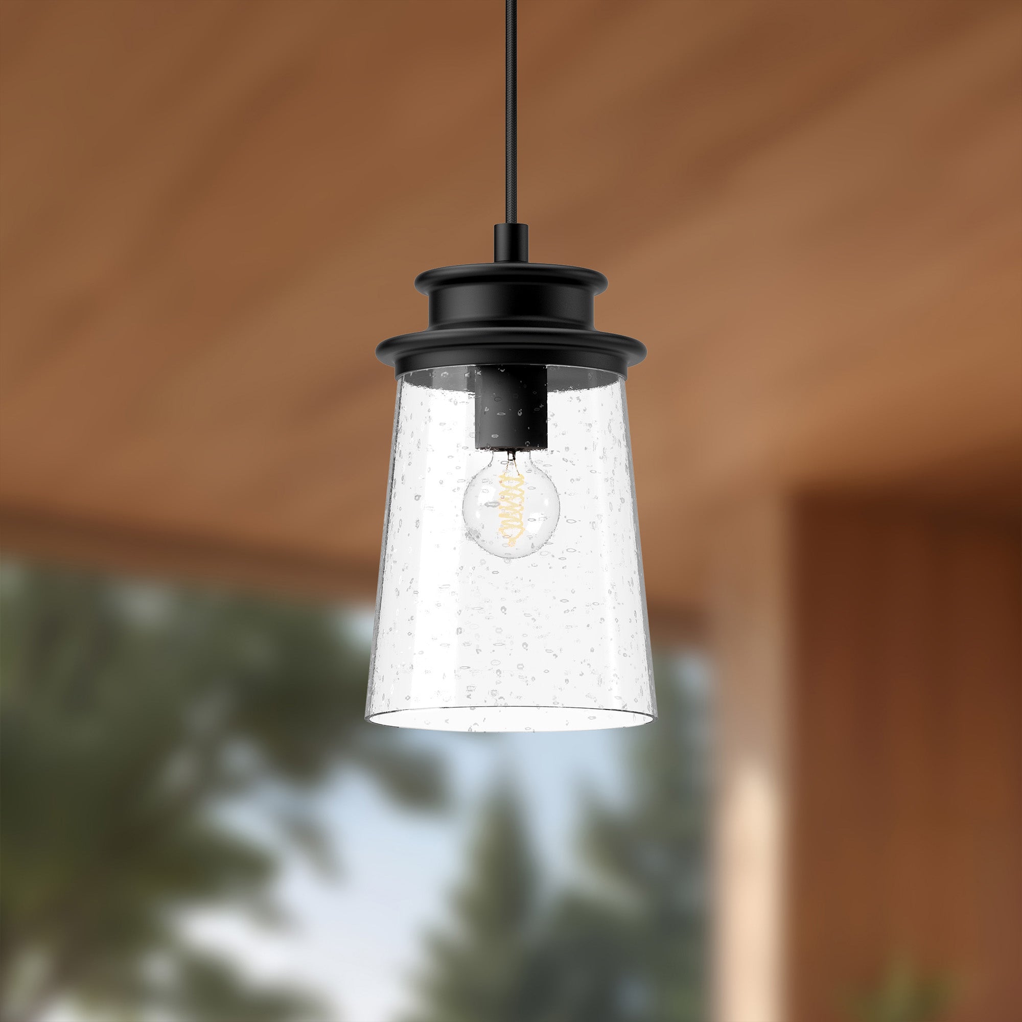 Quincy 6" 1 Light Exterior Pendant