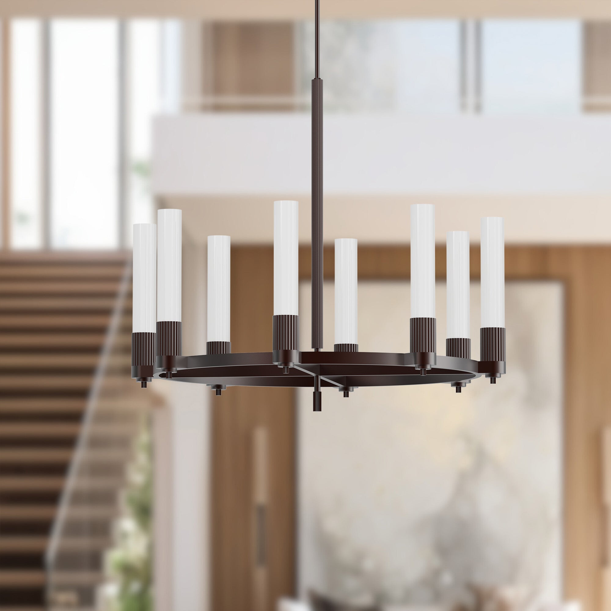 Rue 38" 8 Lights Chandeliers