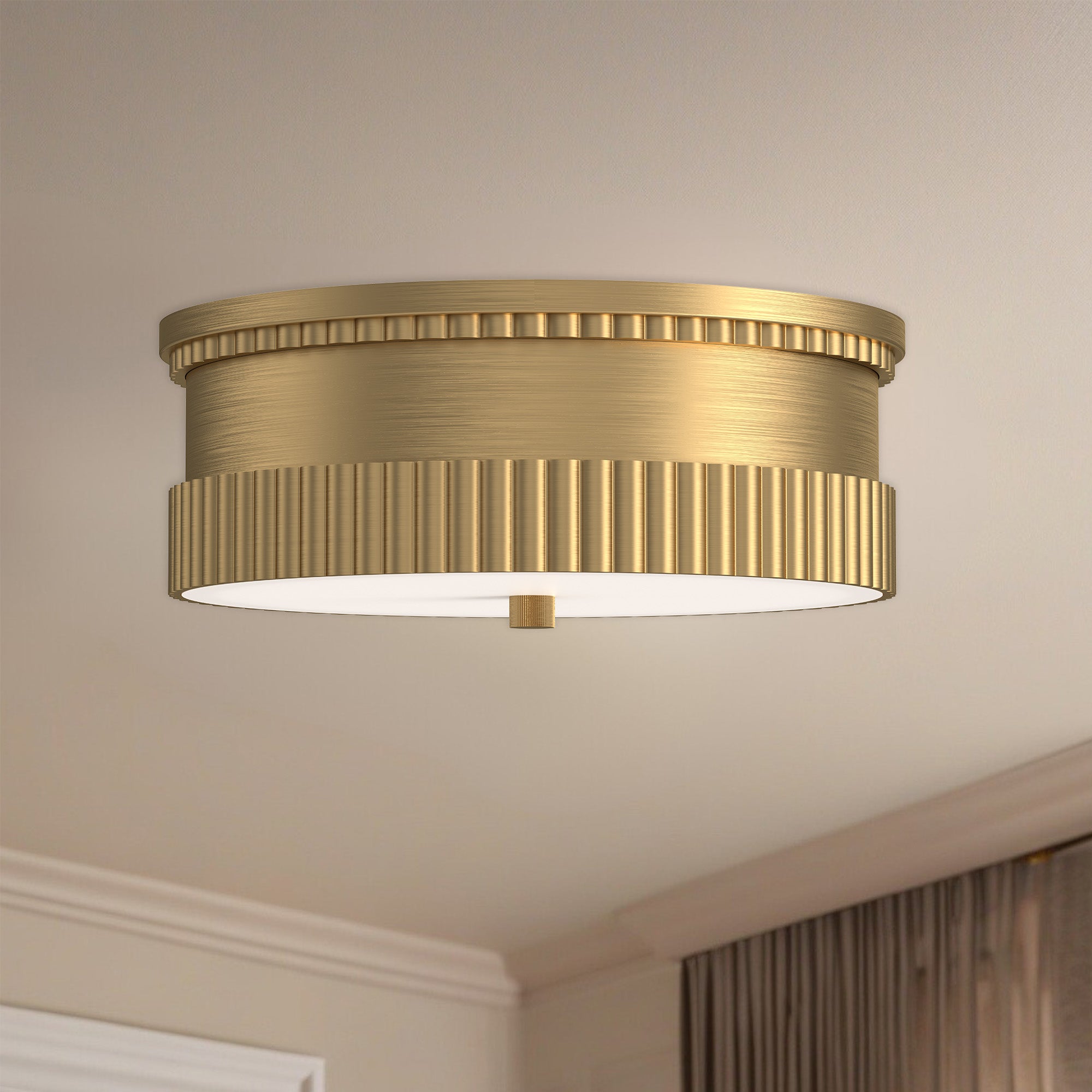 Rue 14" 3 Lights Flush Mount