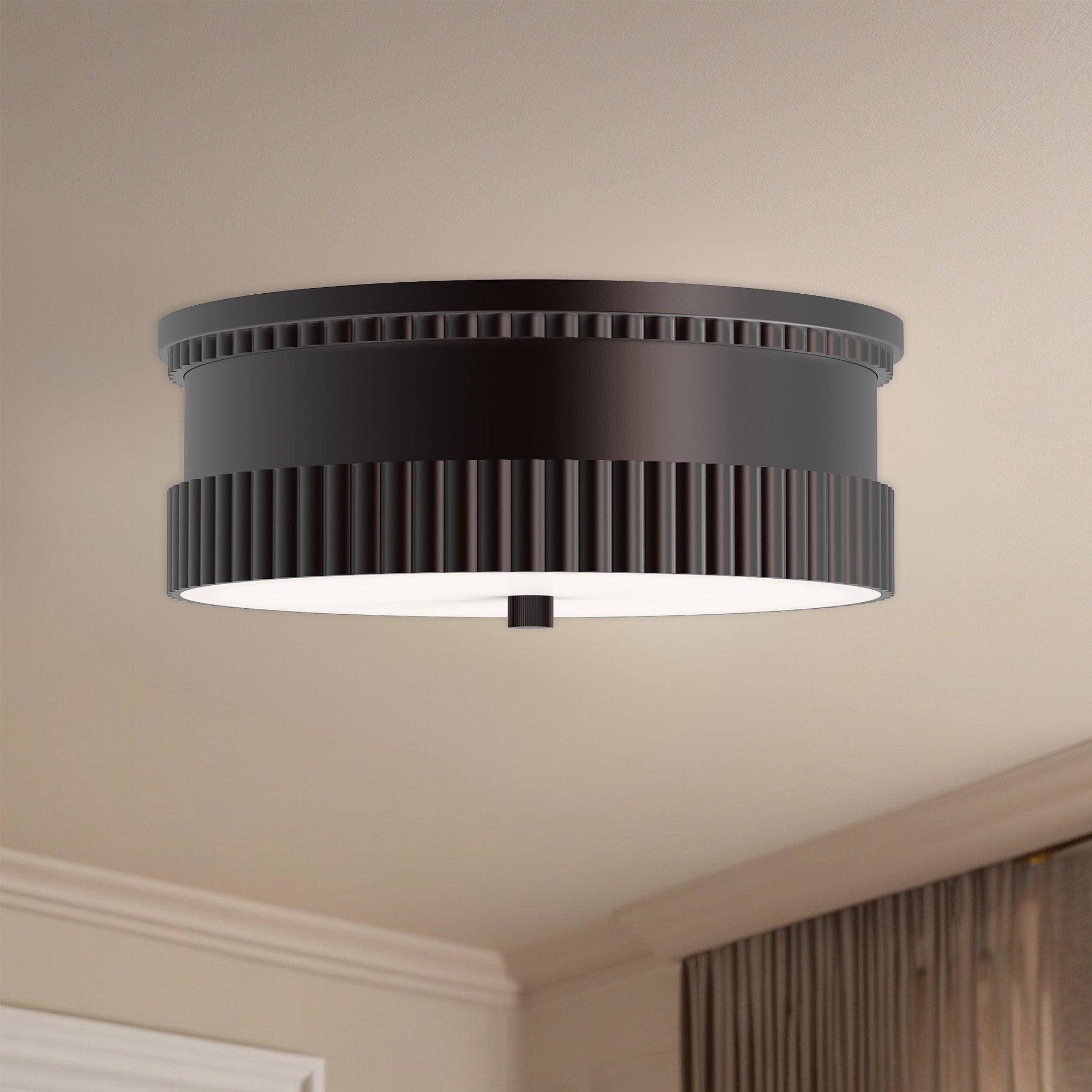 Rue 14" 3 Lights Flush Mount