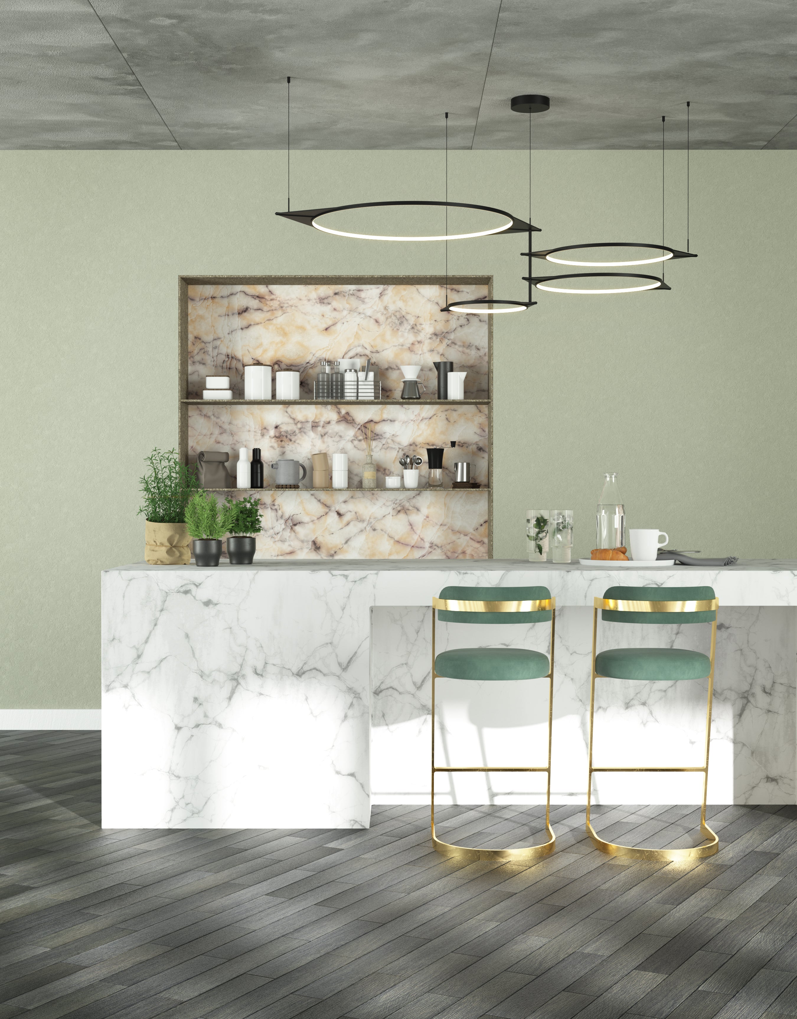 Serif 36" LED Multi Pendant