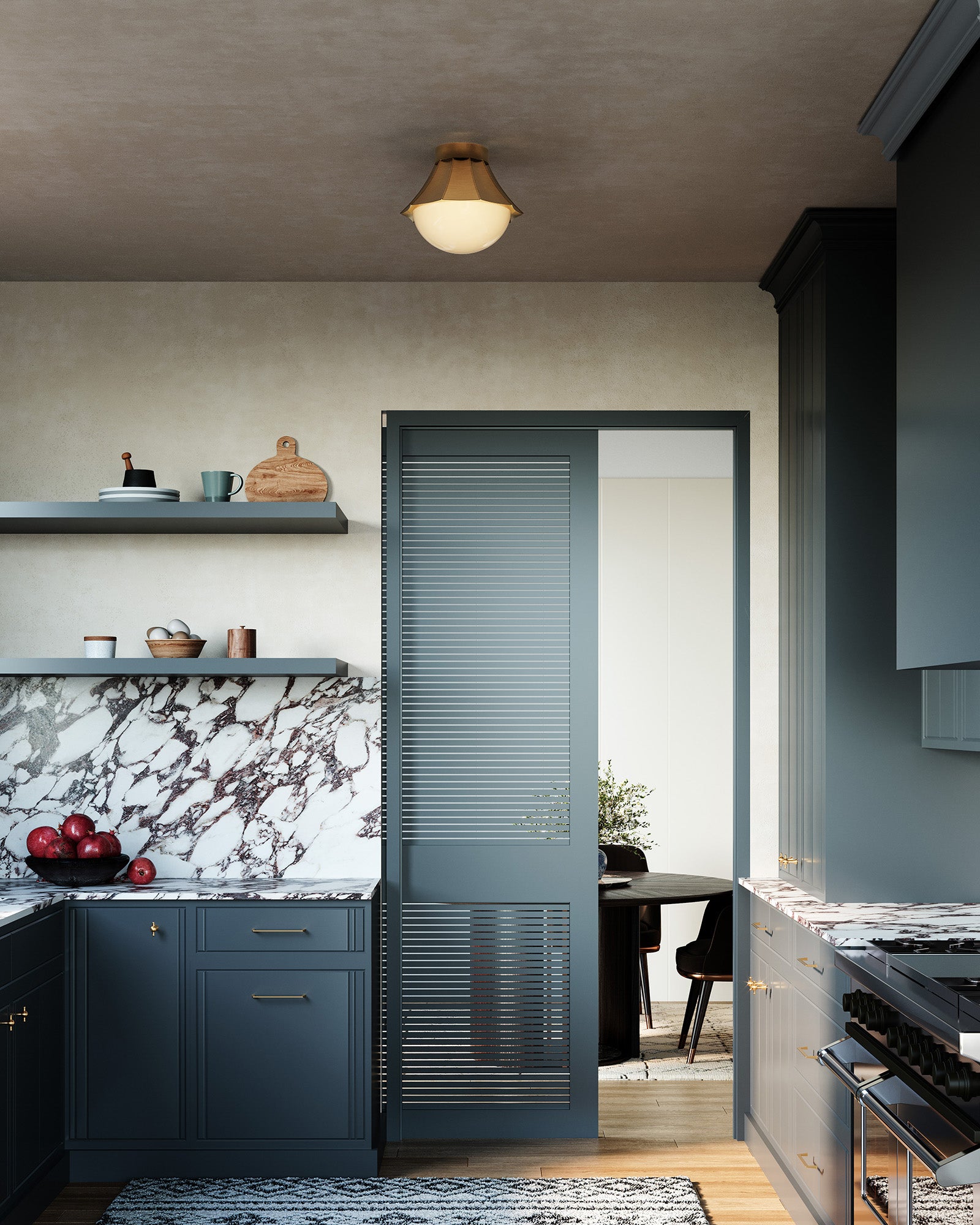 Shelton 12" Semi-Flush Mount