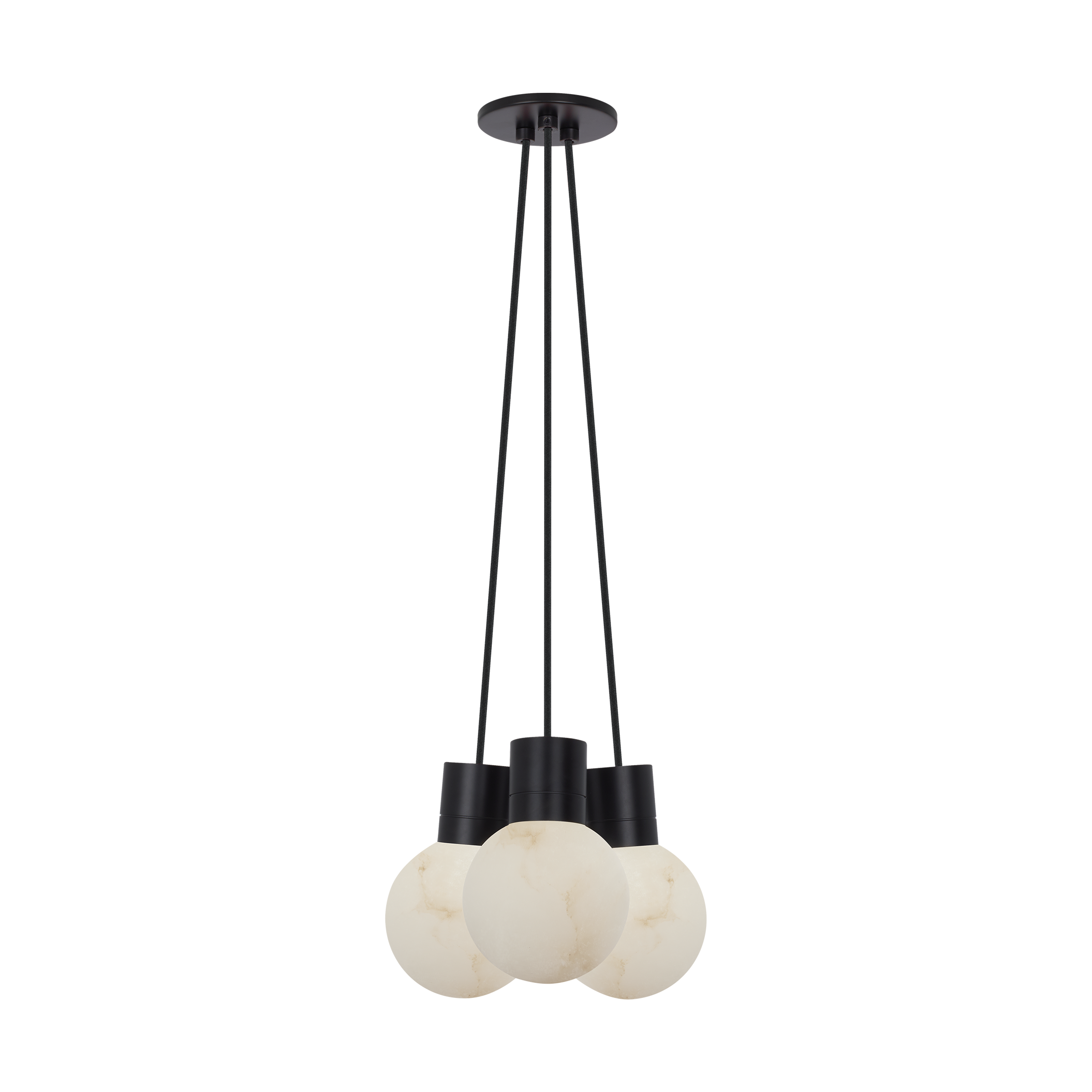 Mina Alabaster 3-Light Small Chandelier