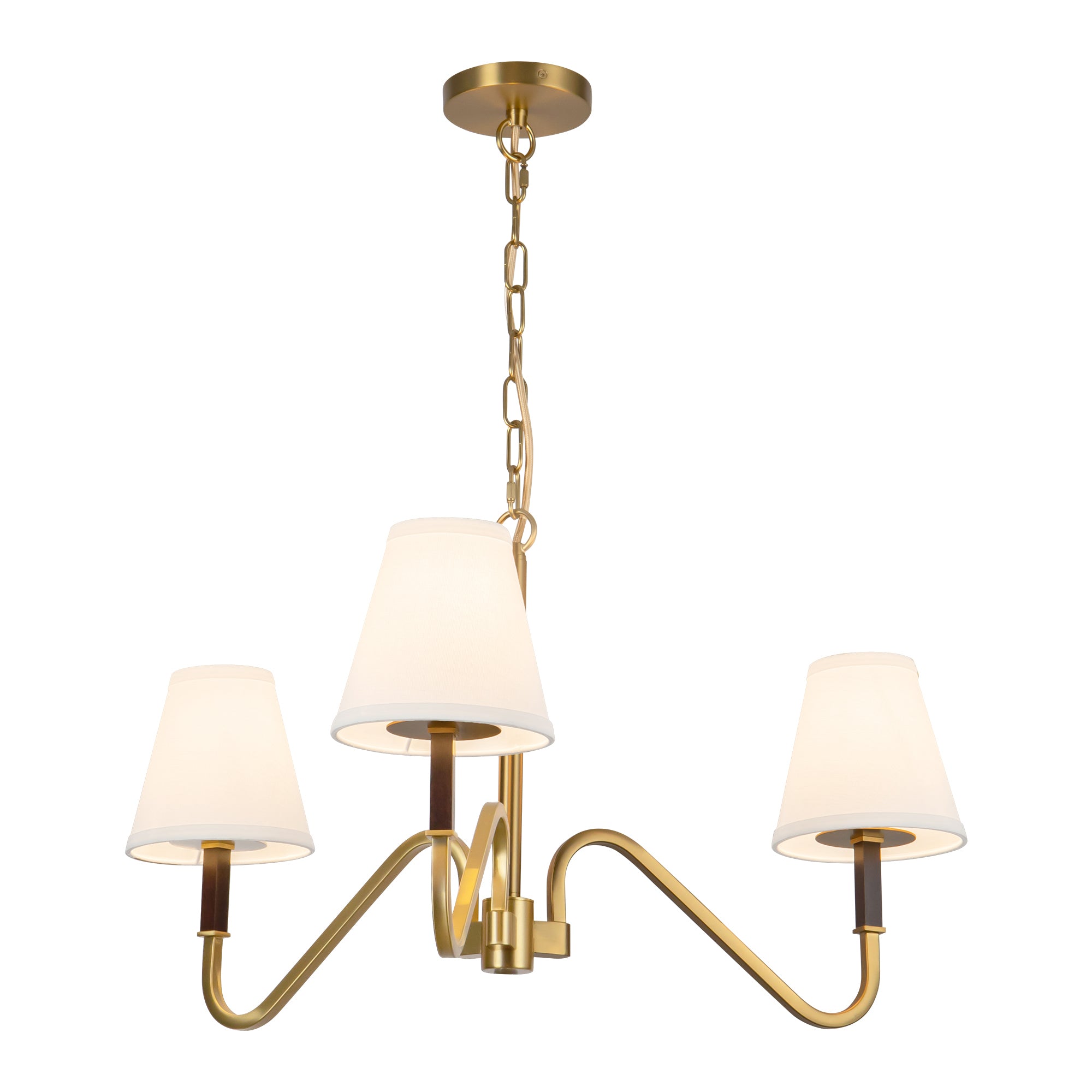 Sloan 30" Gold Chandelier