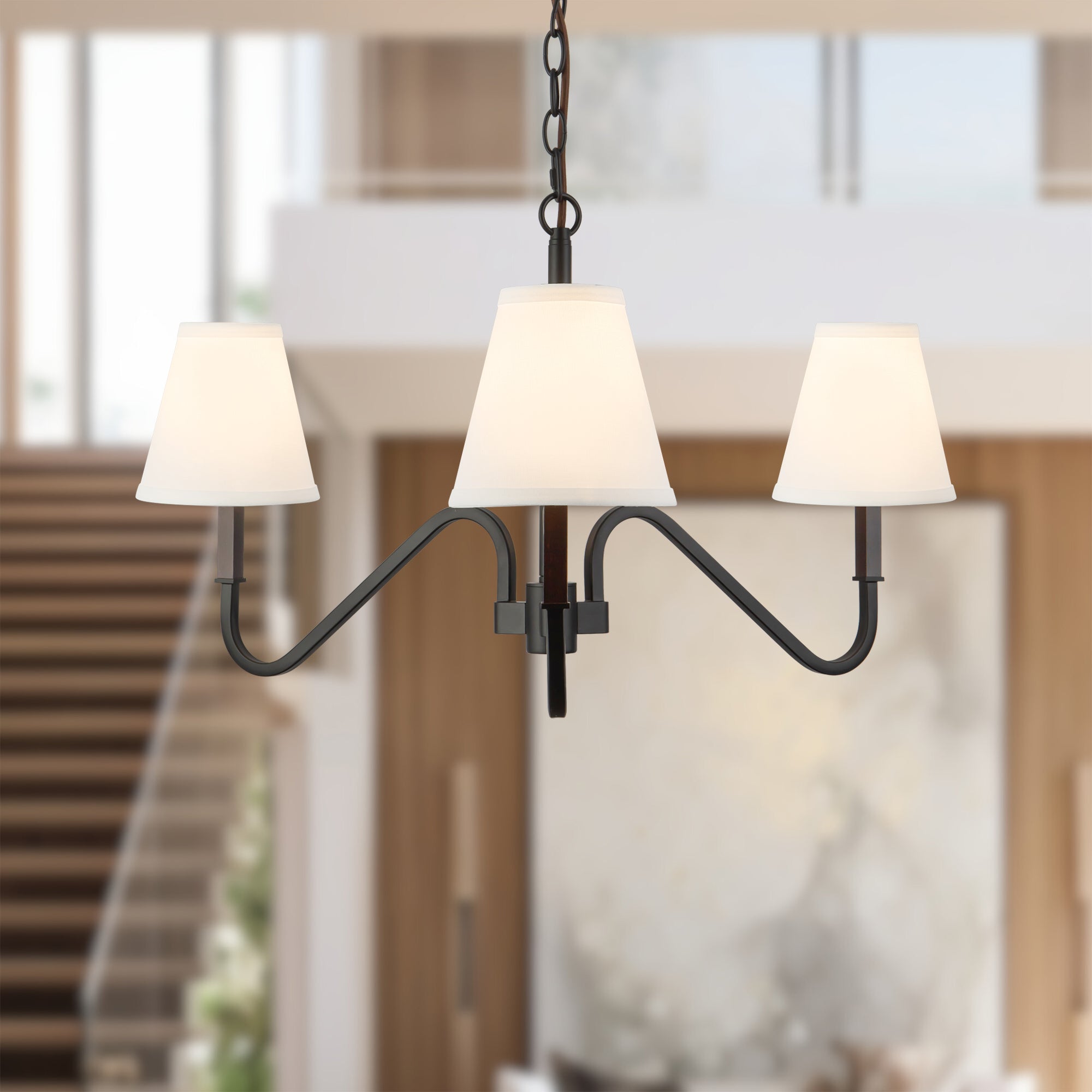 Sloan 30" Black Chandelier