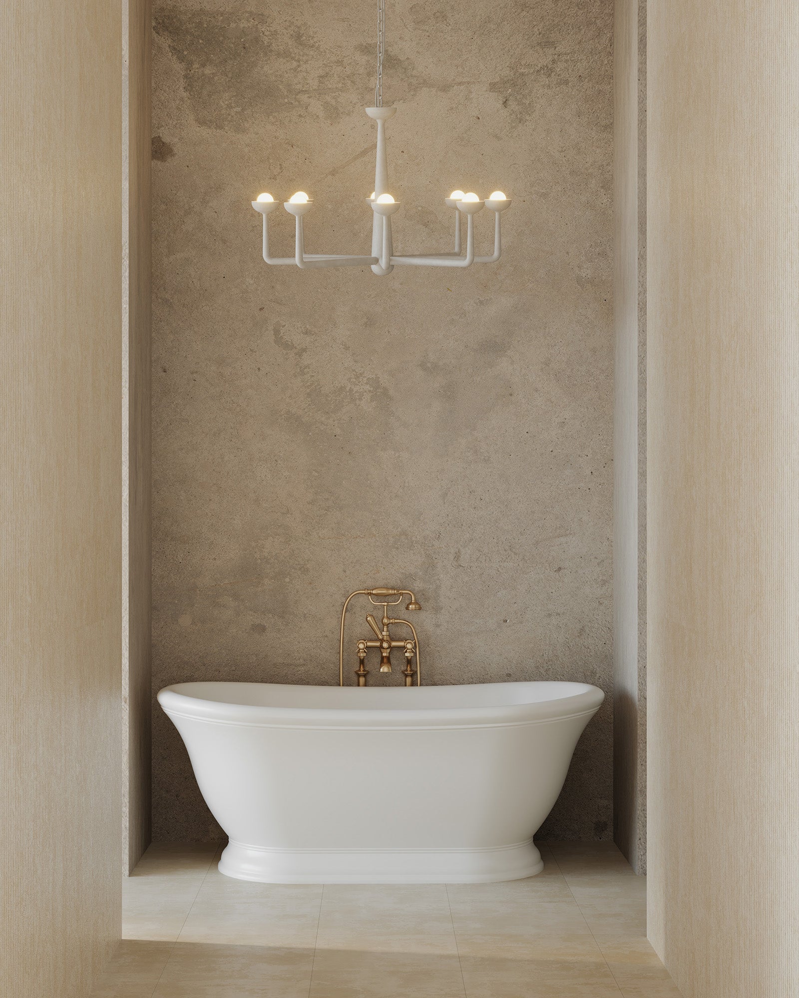 Spade 30" dimmable LED Chandelier