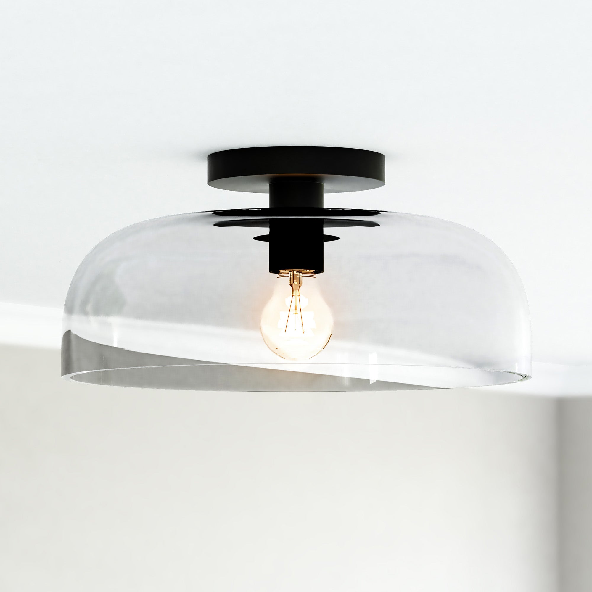 Sylvia 12" 1 Light Semi-Flush