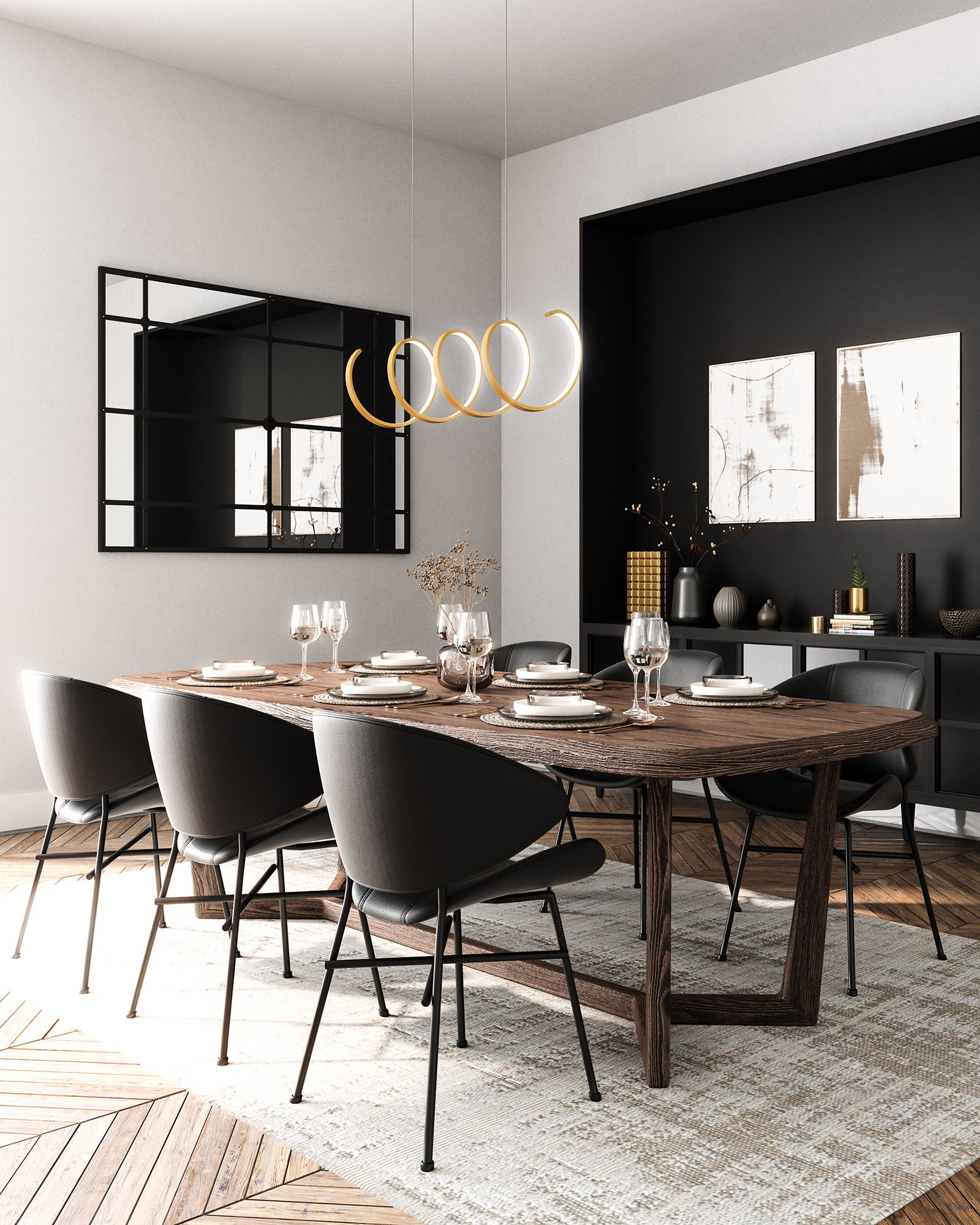 Synergy 42" LED Linear Pendant