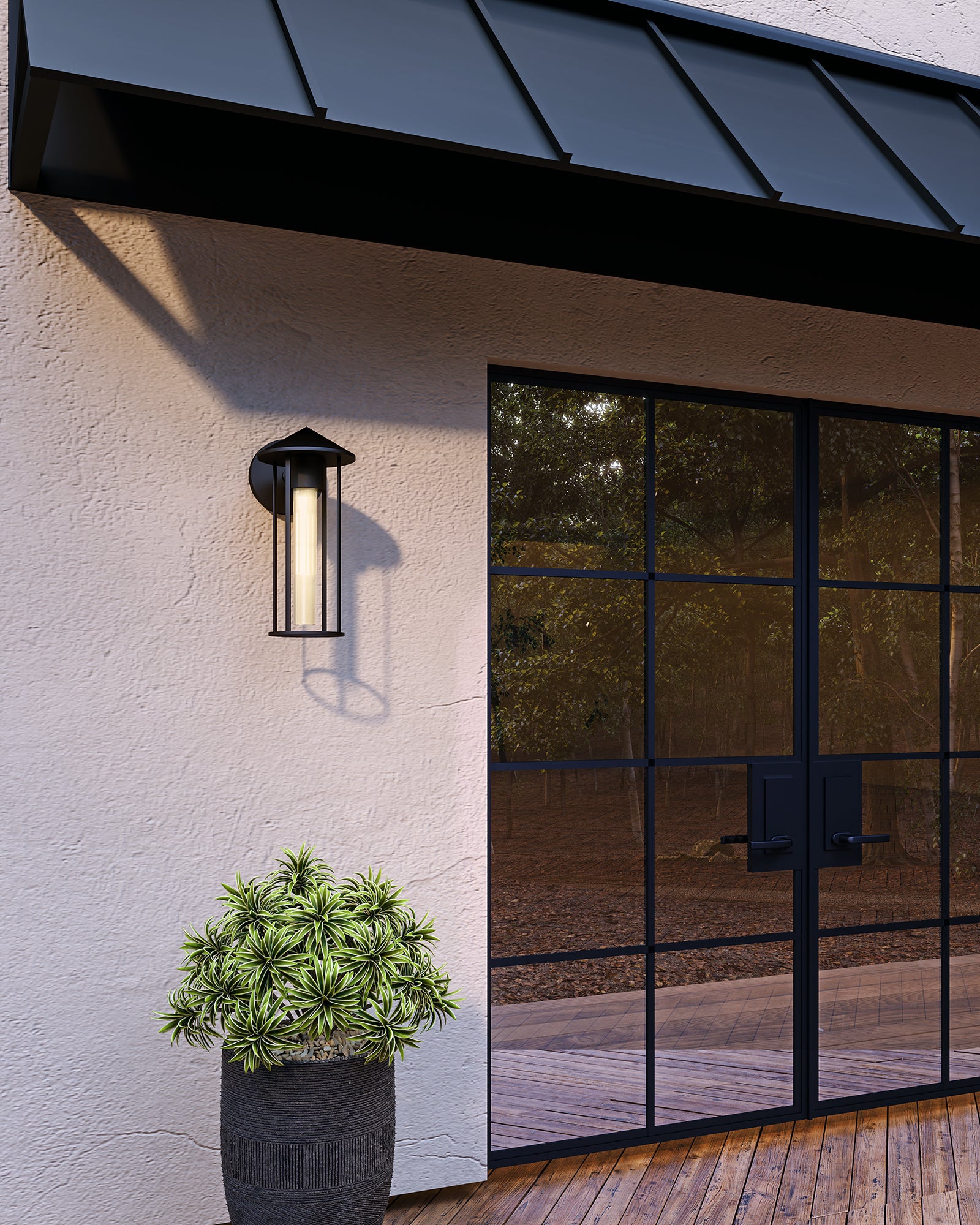 Tenko 12" 1 Light Exterior Wall