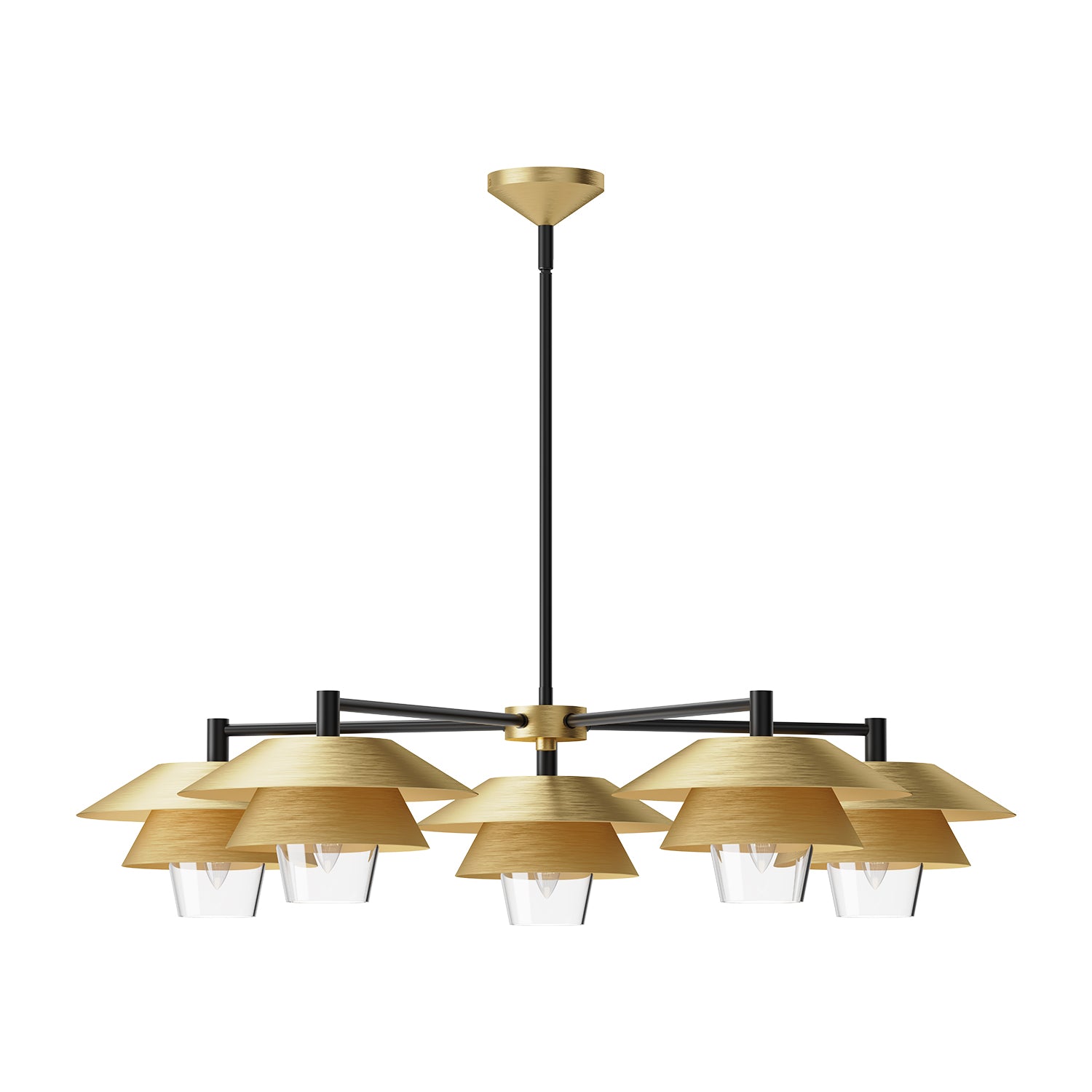 Tetsu 38" 5 Lights Chandeliers