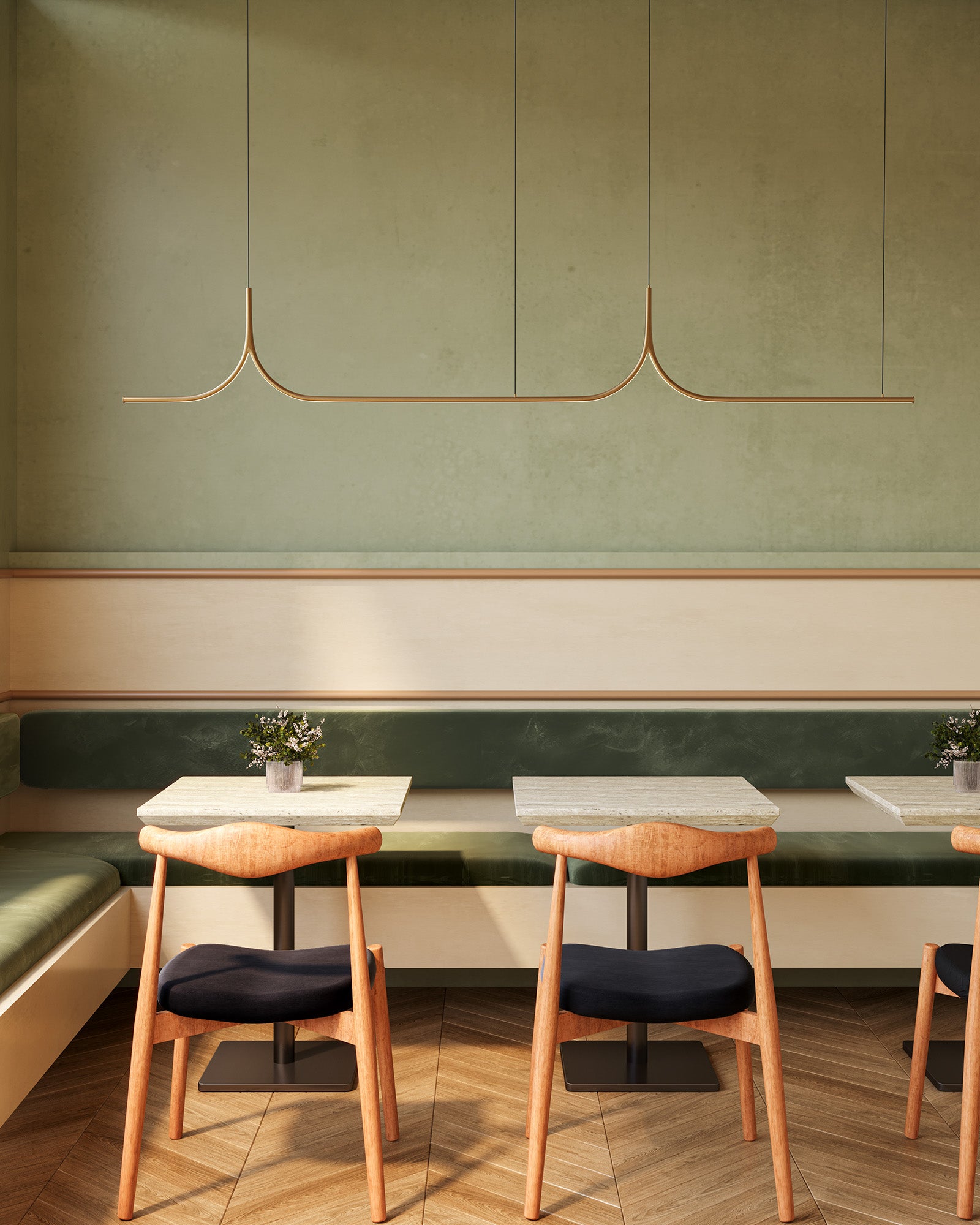 Thread 10-ft dimmable LED Linear Pendant