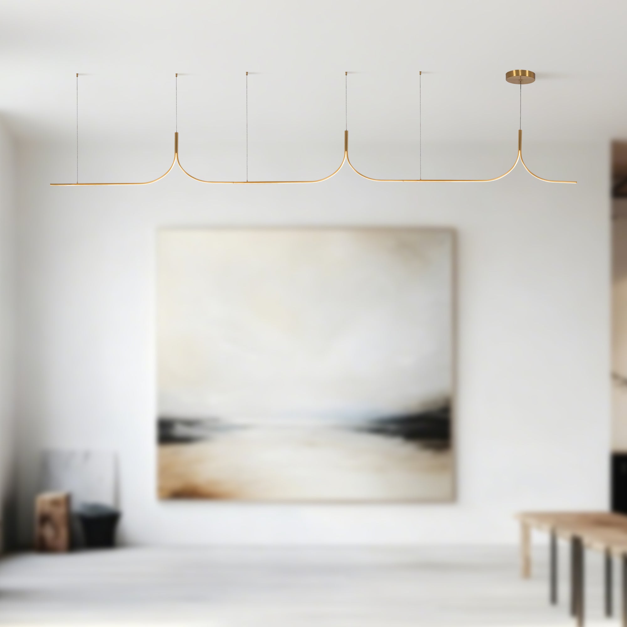 Thread 15-ft dimmable LED Linear Pendant