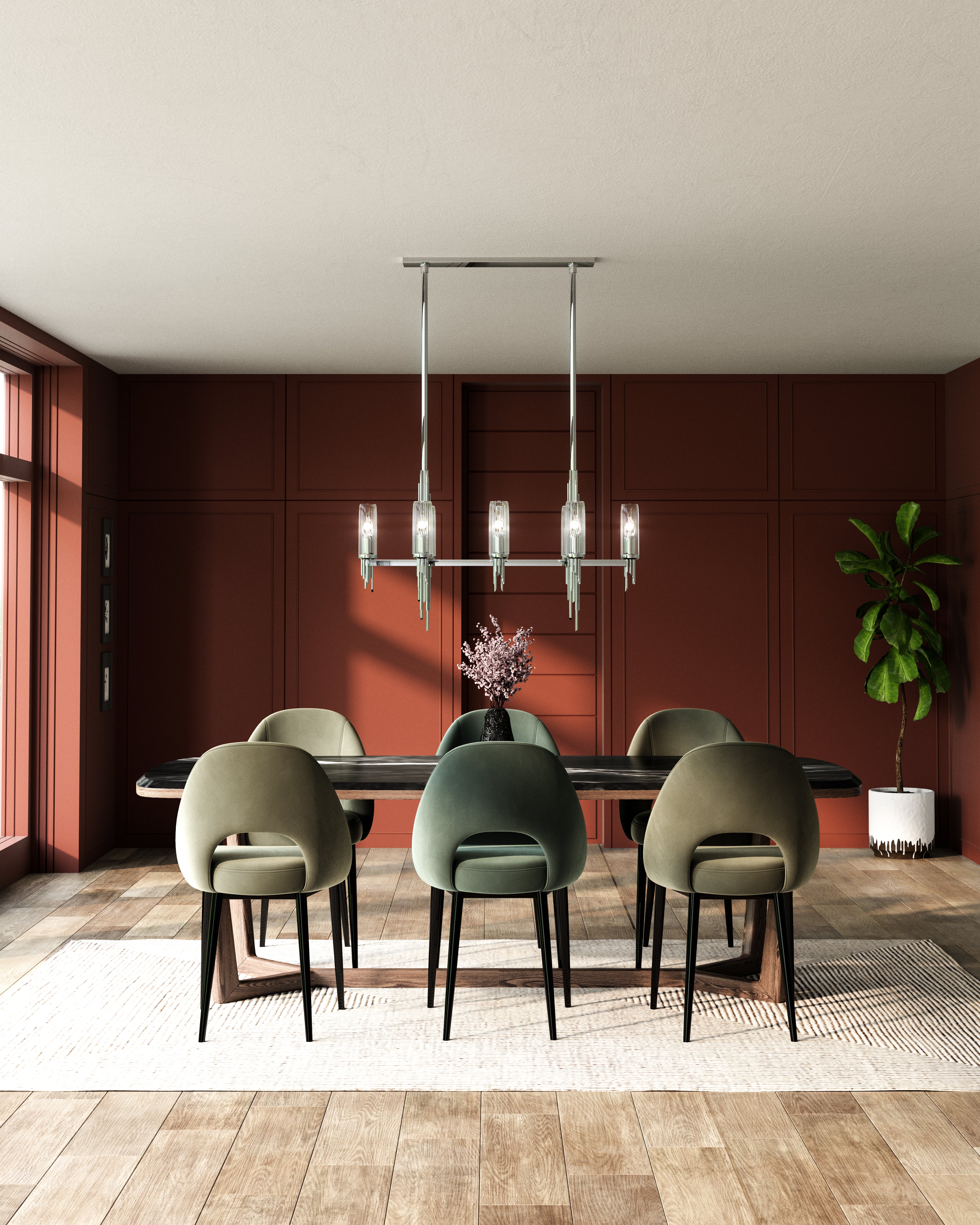Torres 38" 8 Lights Linear Pendant