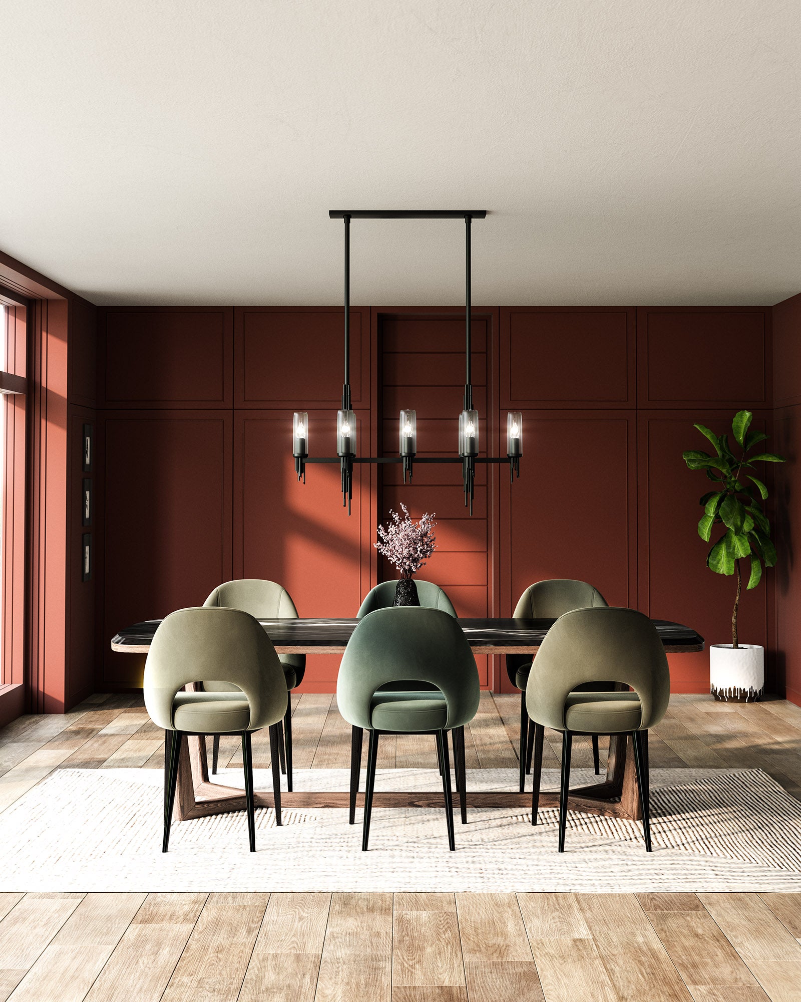 Torres 38" 8 Lights Linear Pendant
