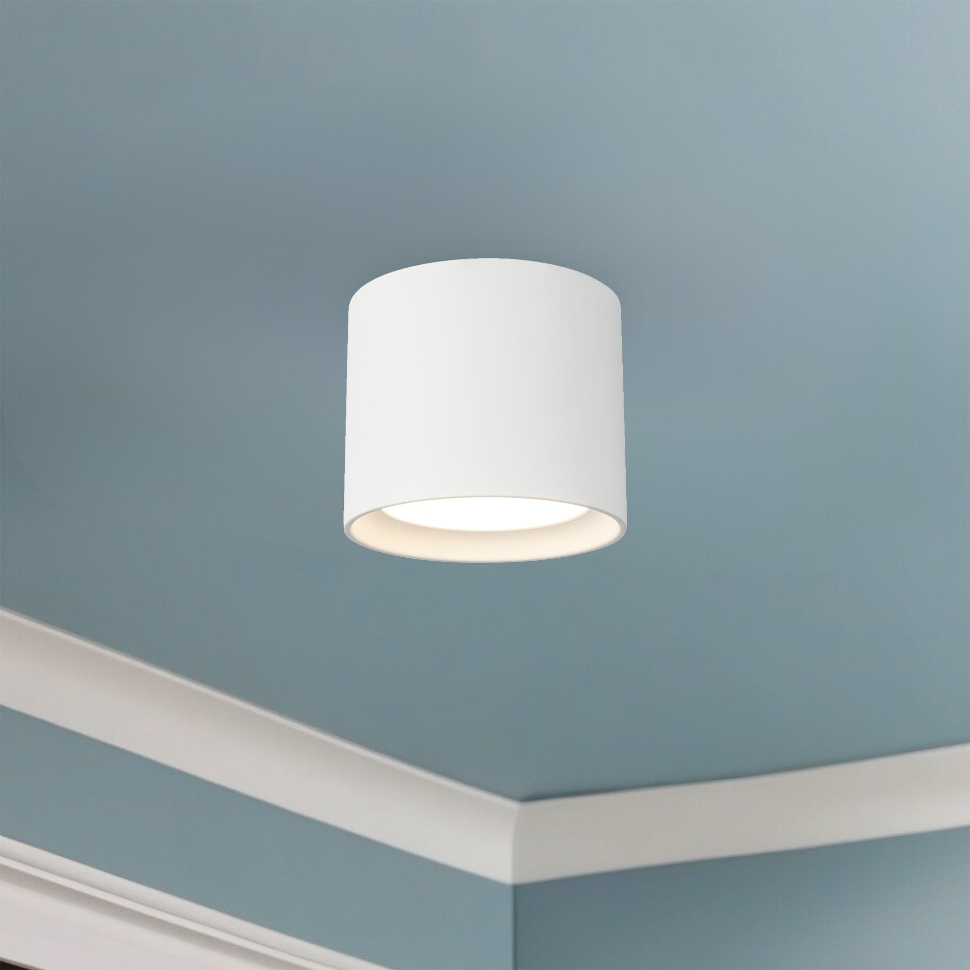Uma 7" dimmable LED Semi-Flush Mount
