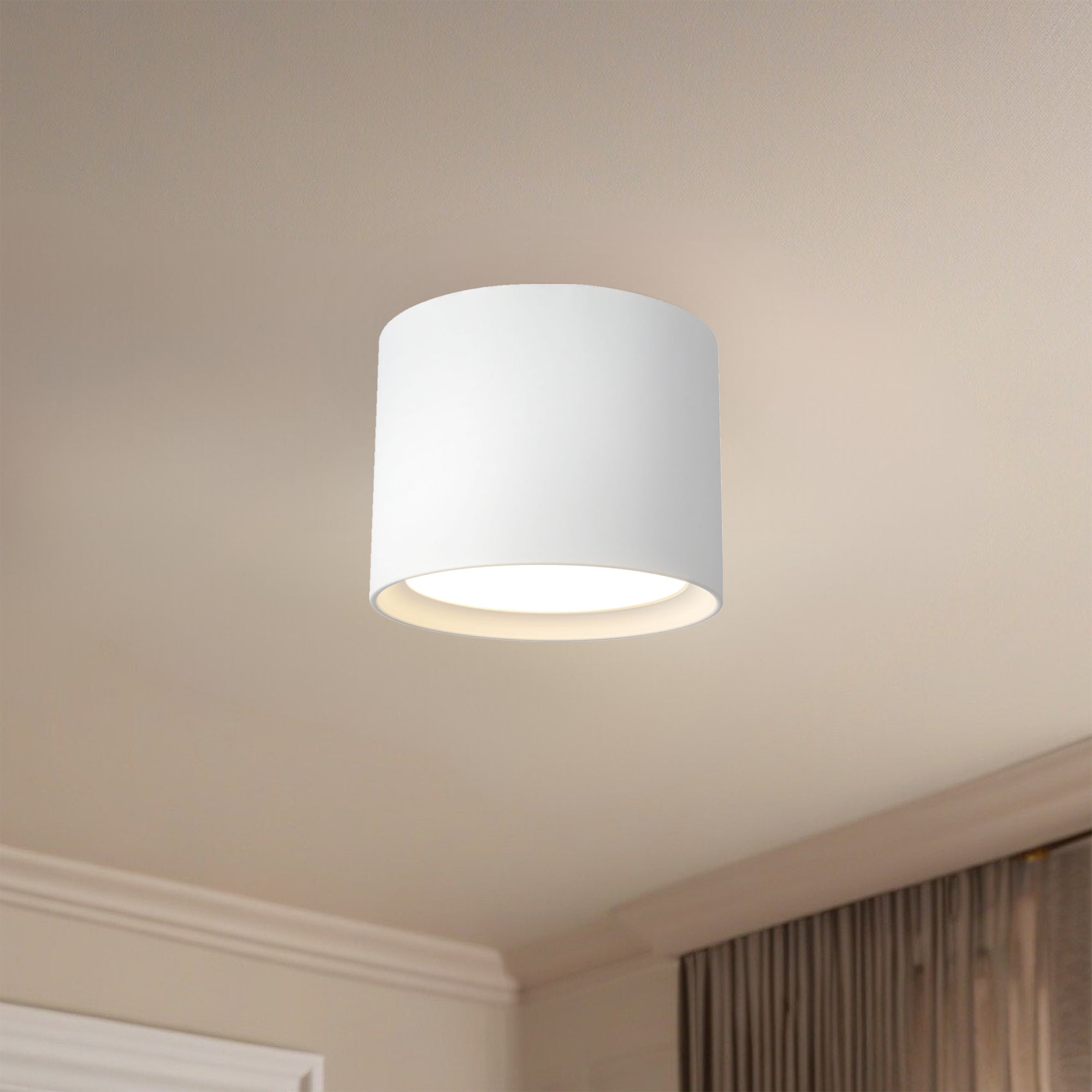 Uma 9" dimmable LED Semi-Flush Mount