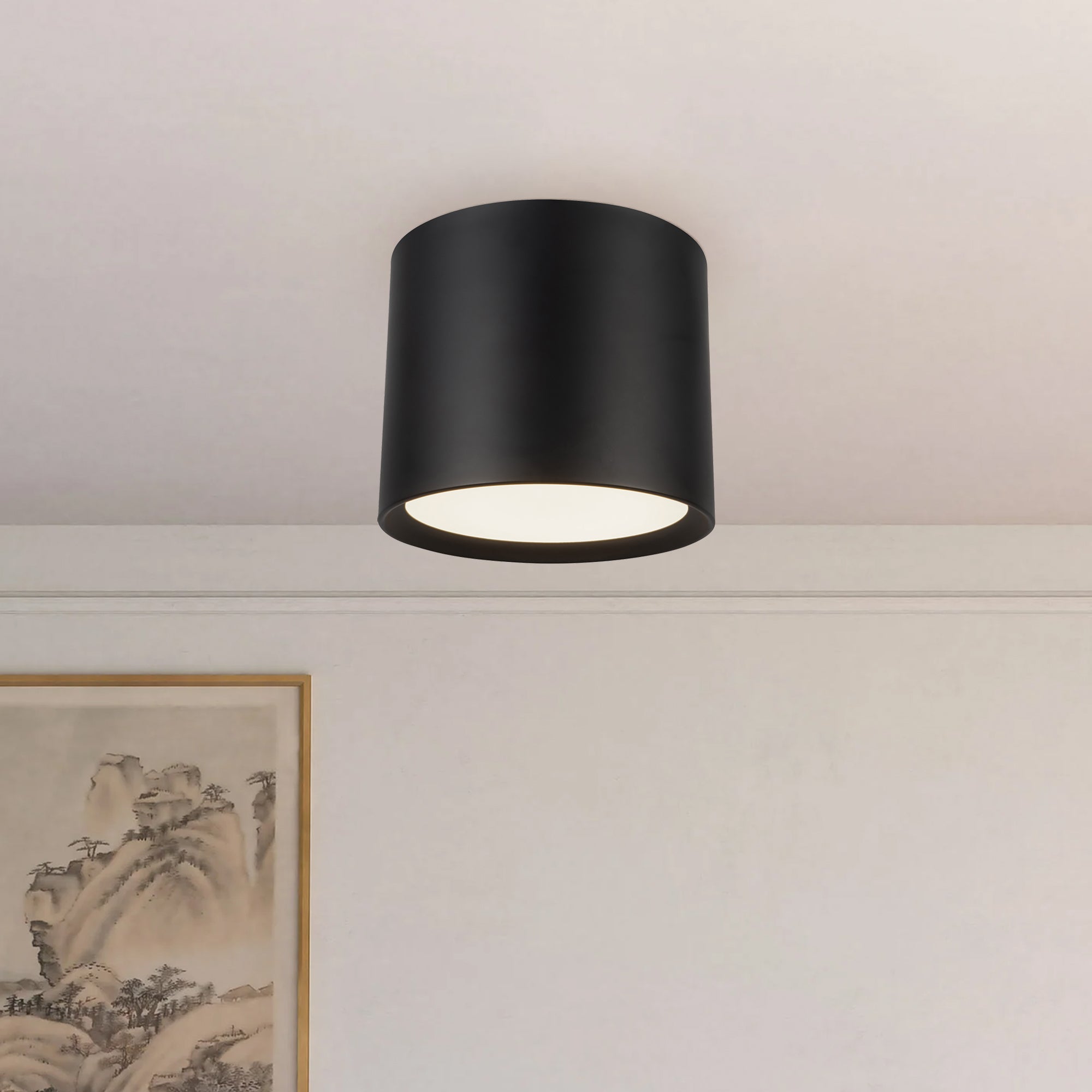 Uma 12" dimmable LED Semi-Flush Mount