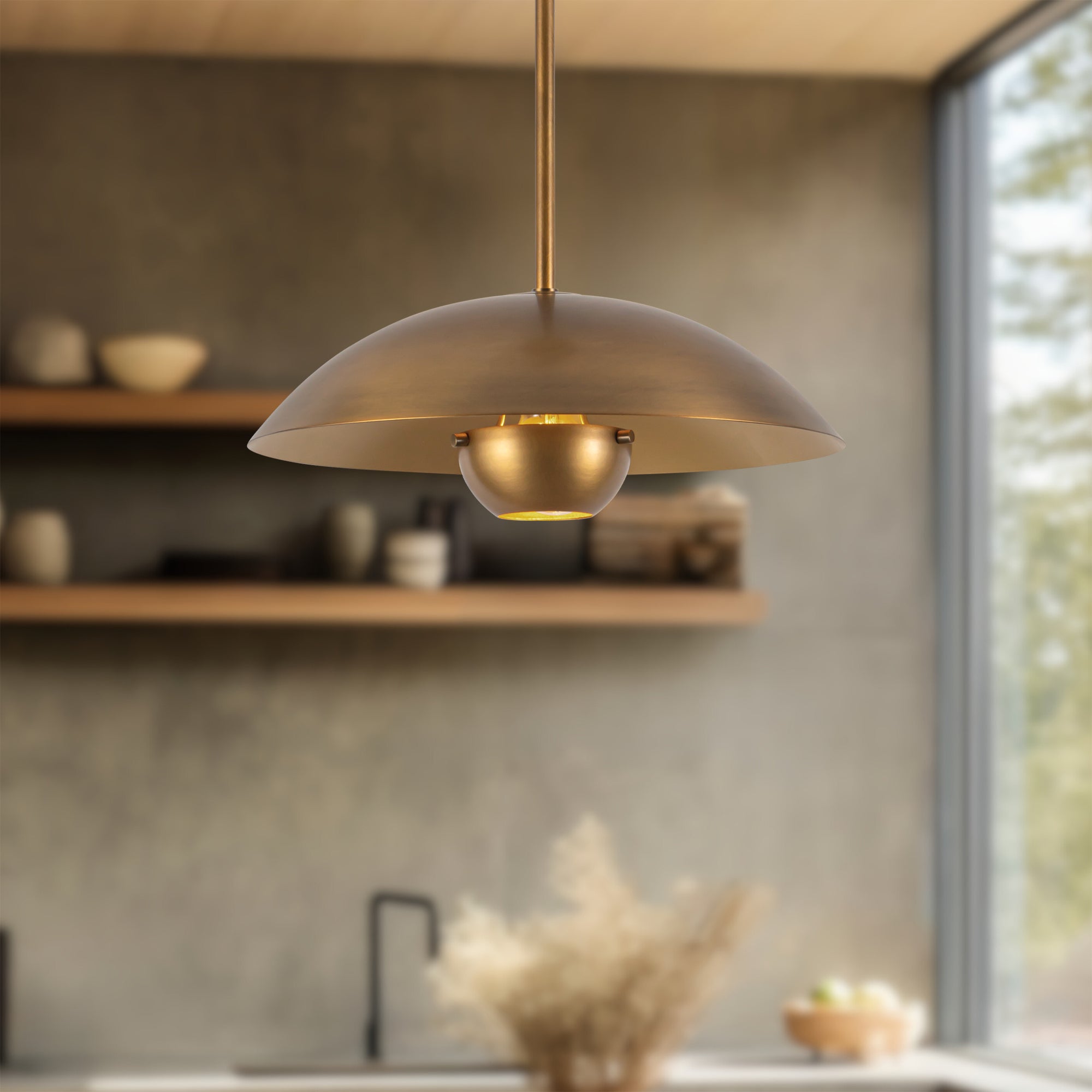 Umbra 14" Brass Pendant