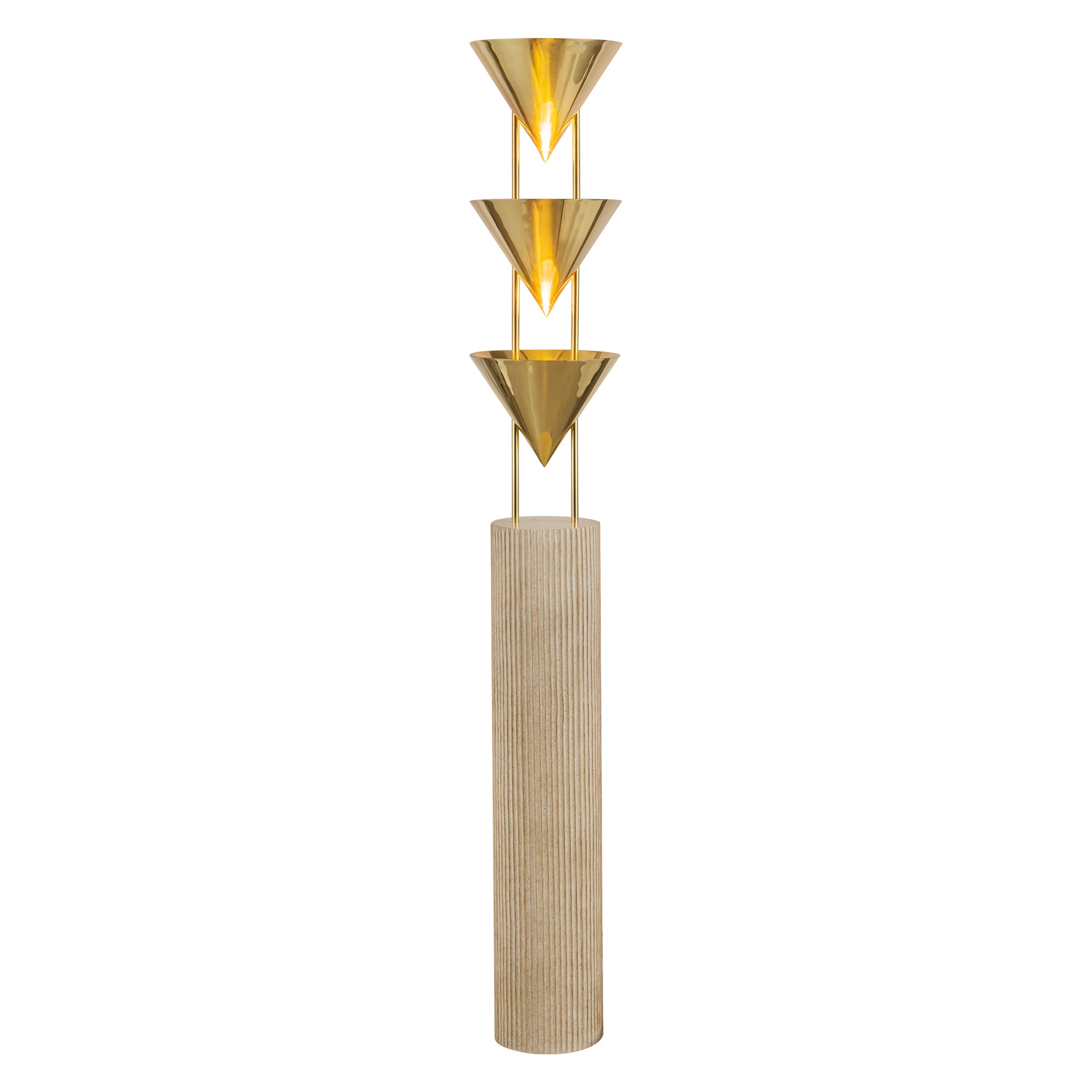 Versus 67" Brass Floor Lamp