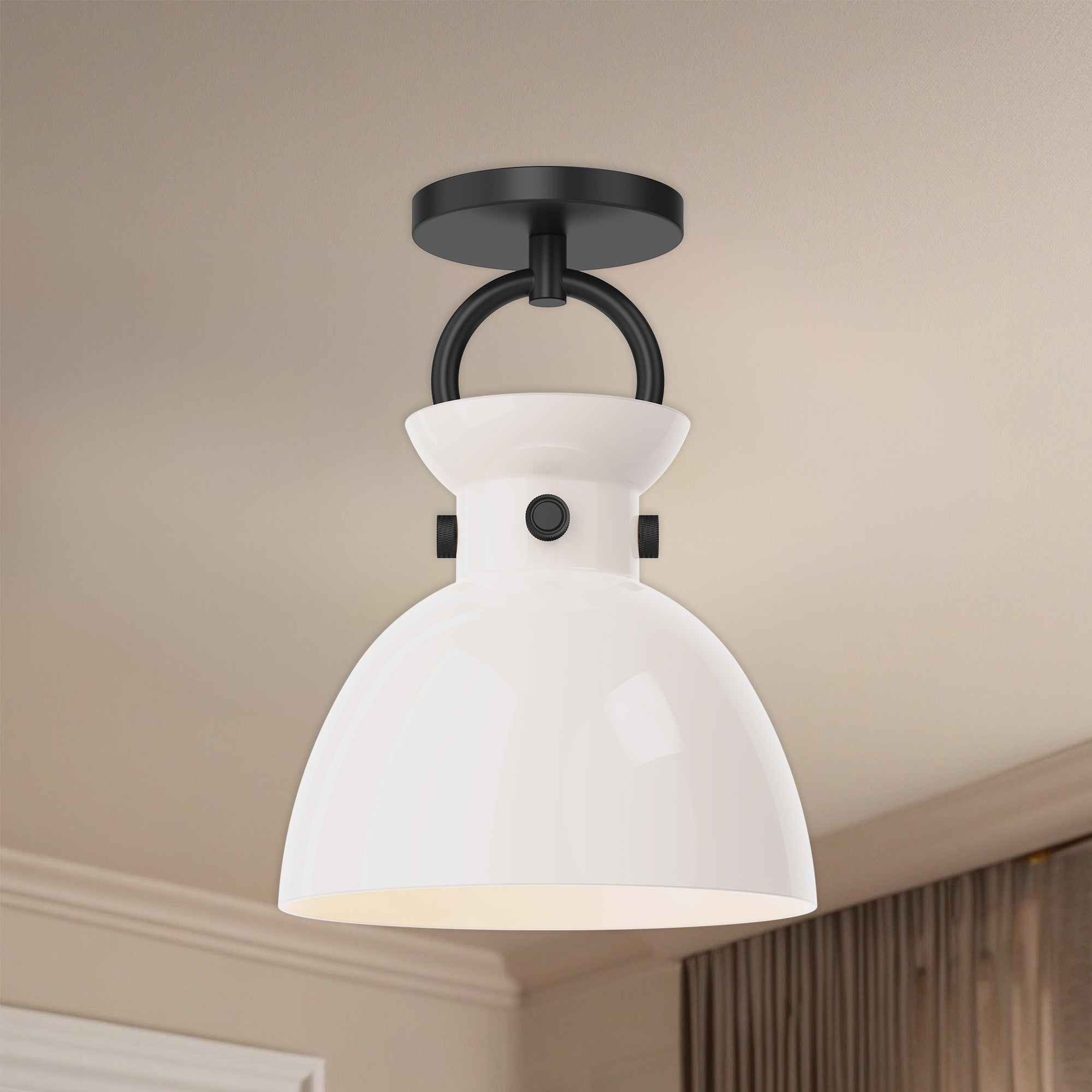 Waldo 9" 1 Light Semi Flush Mount