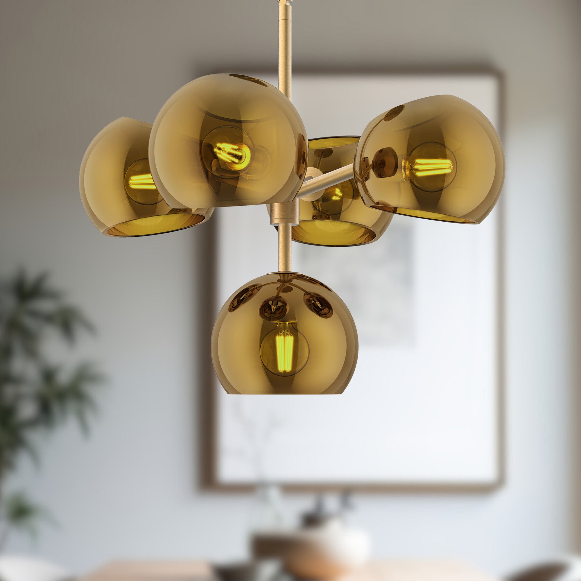 Willow 18" 5 Lights Chandeliers