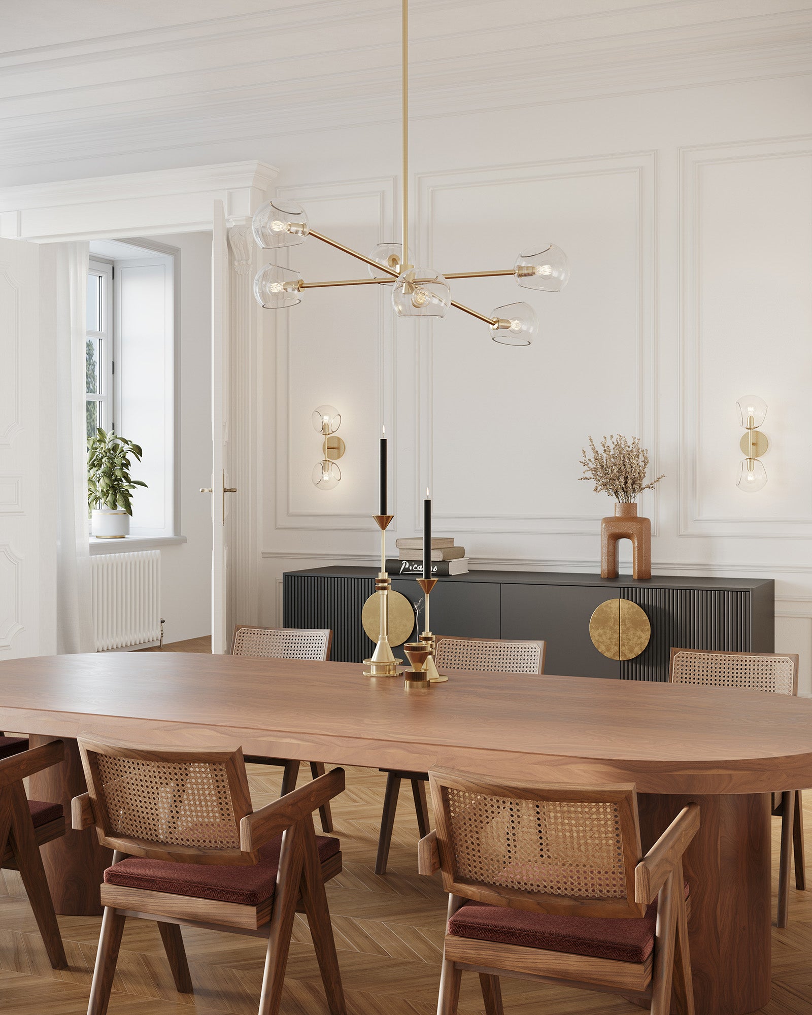 Willow 37" 6 Lights Chandeliers