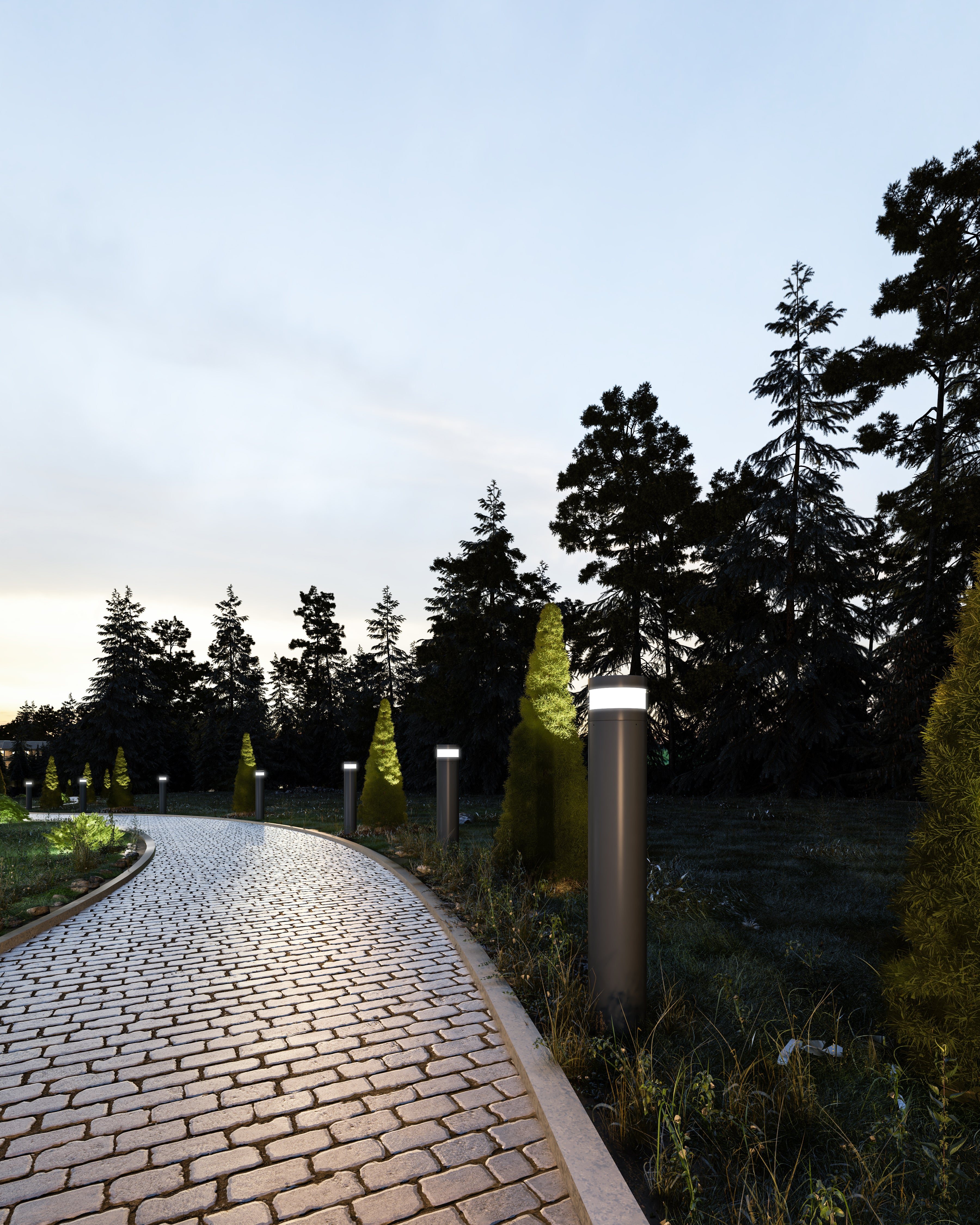 Windermere 38" LED Exterior Bollard