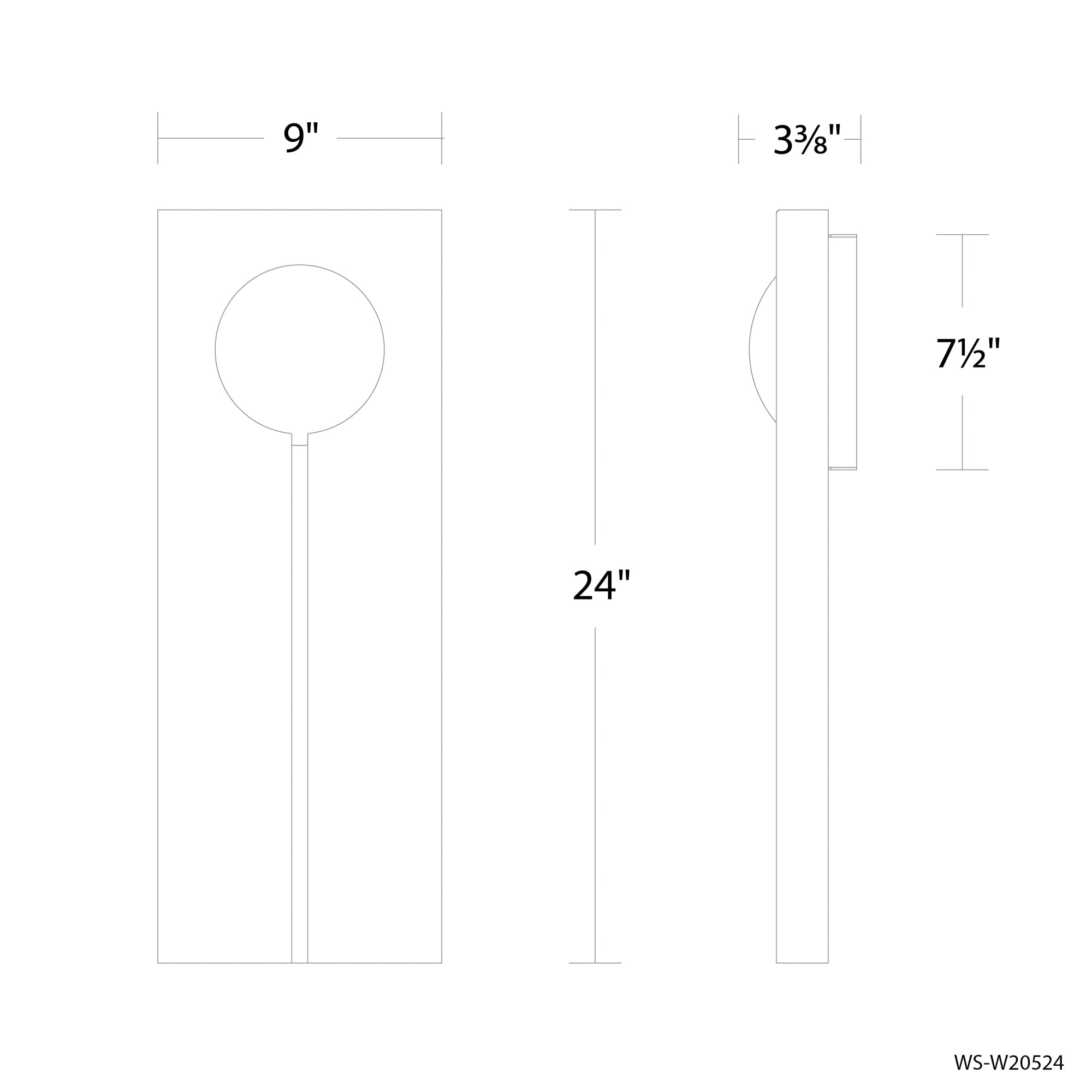 Keyhole Outdoor Wall Sconce Light