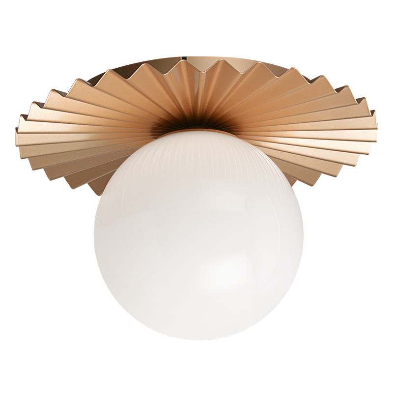 Modern Ruff Wall Sconce/Ceiling Mount