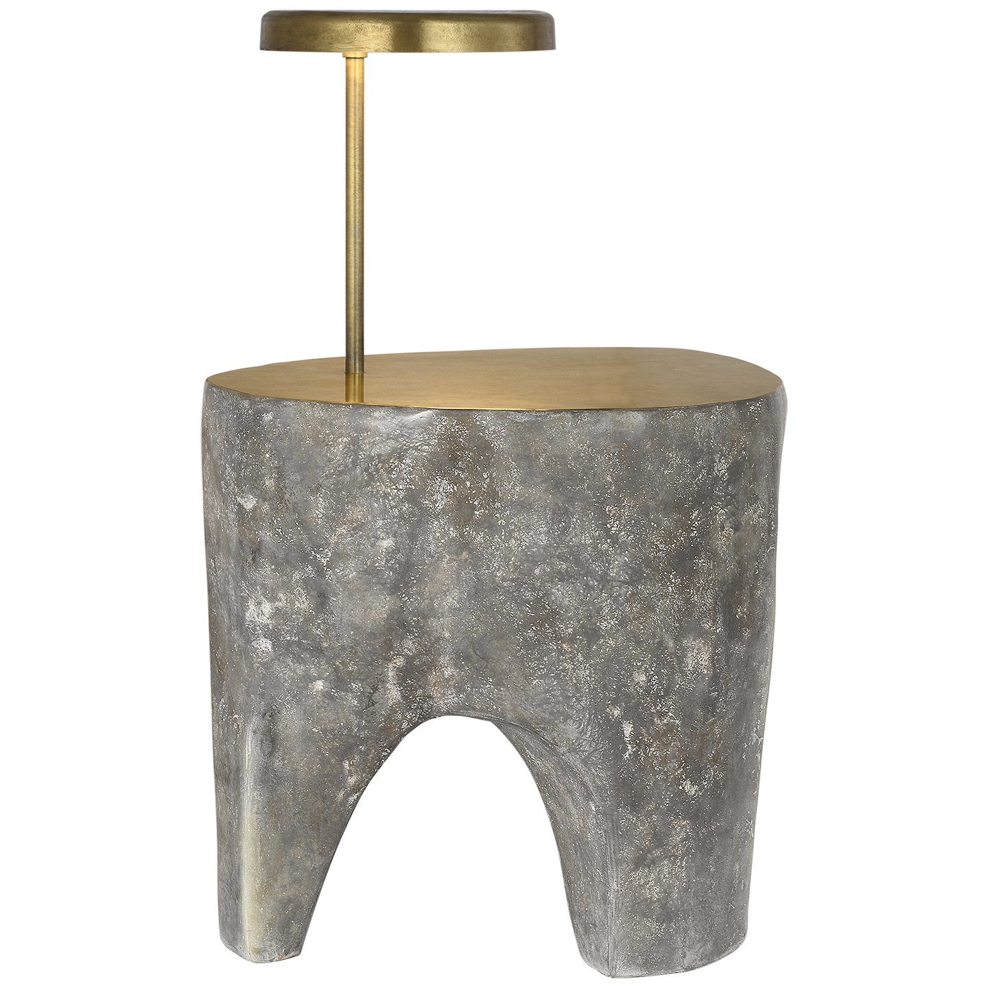 Lega 36" Sculpted Side Table Reading Floor Lamp