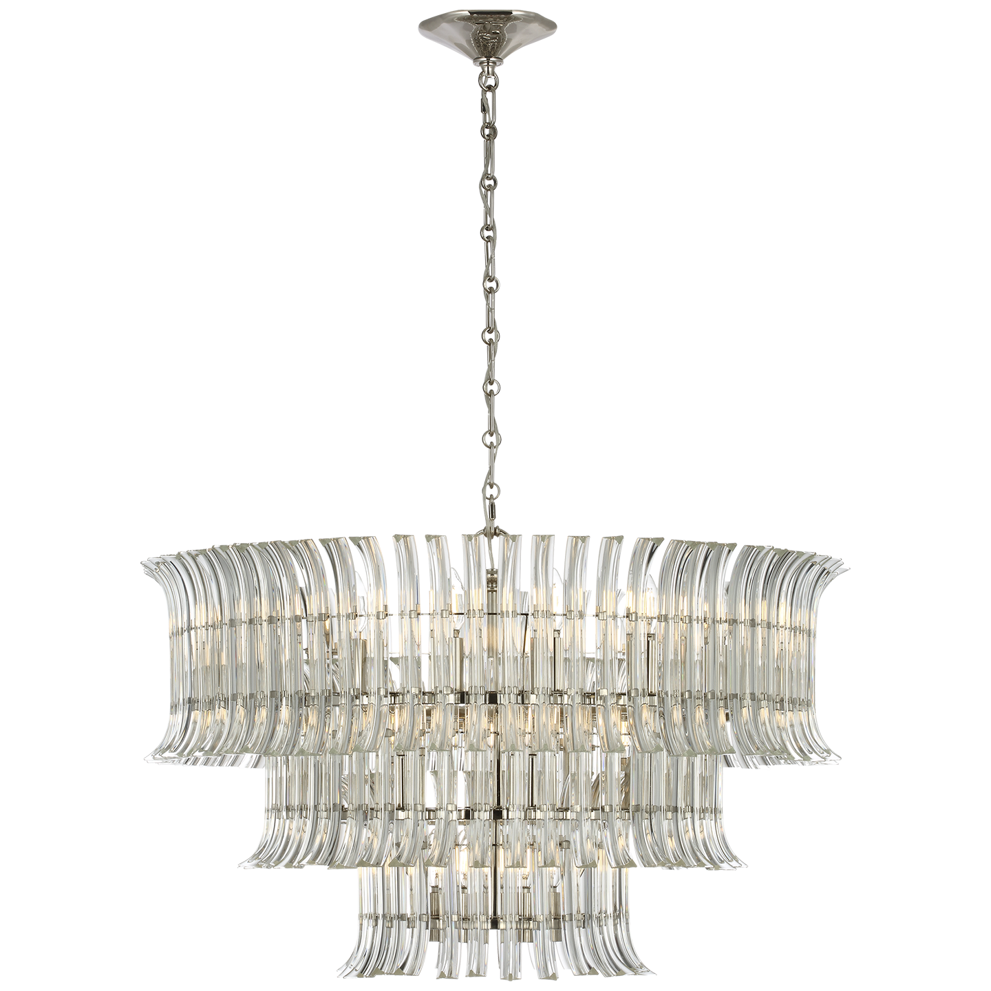 Rhine 34" Three Tier Chandelier