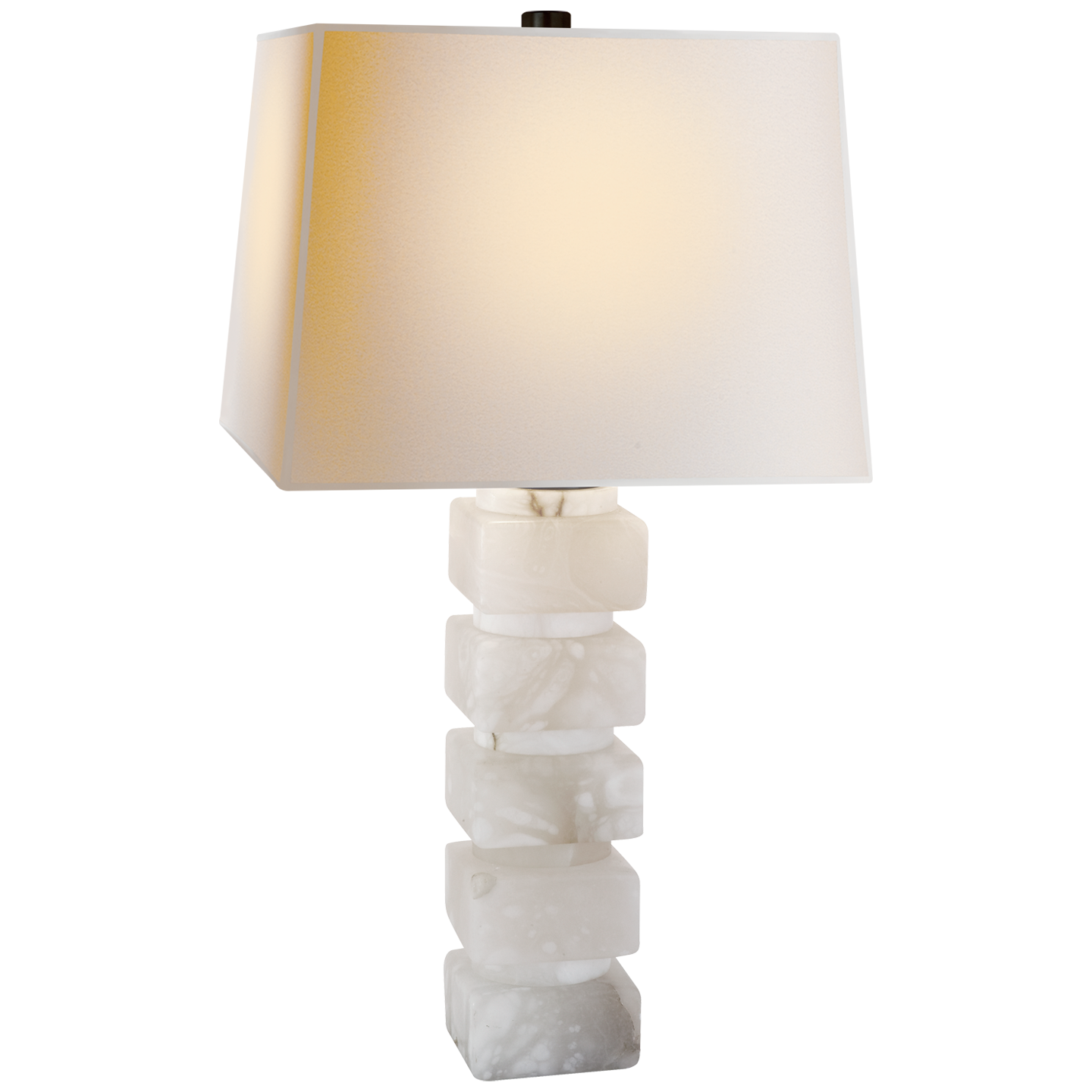 Square Chunky Stacked Table Lamp
