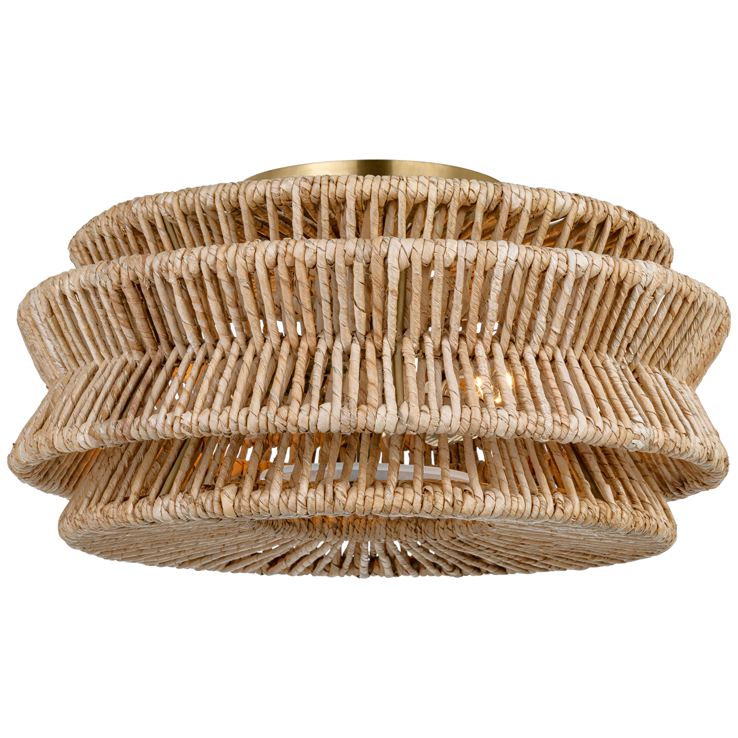 Antigua Large Drum Semi-Flush Mount