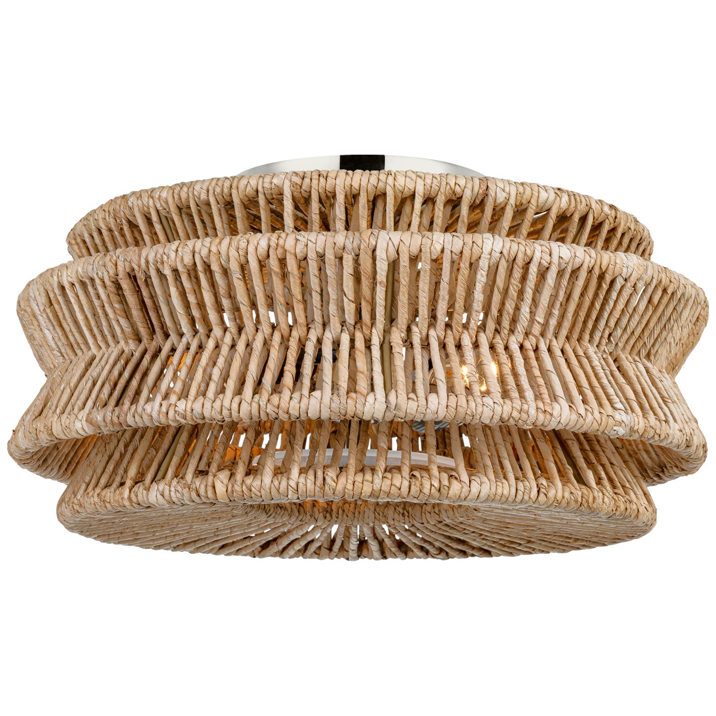 Antigua Large Drum Semi-Flush Mount