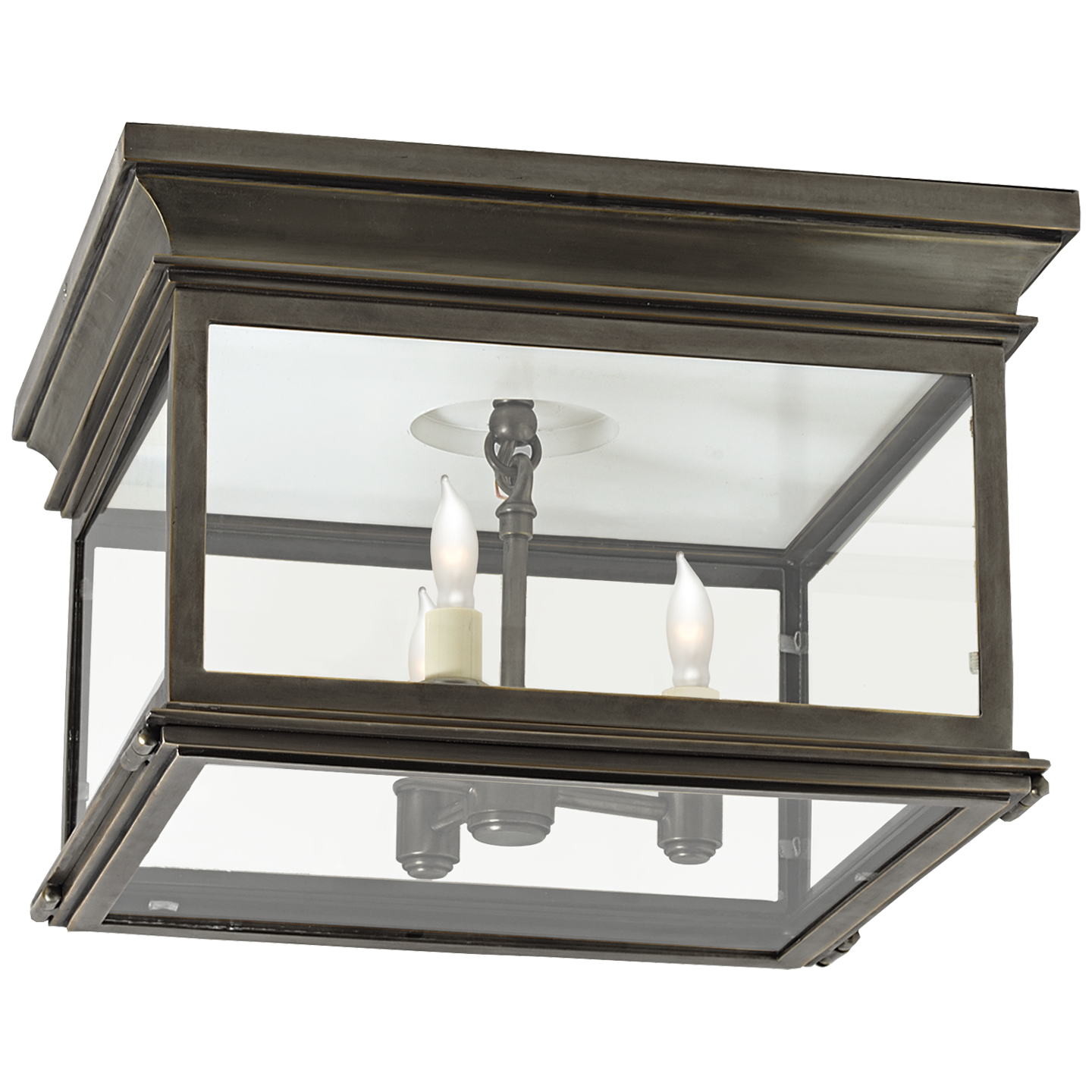 Club Large Square Flush Mount