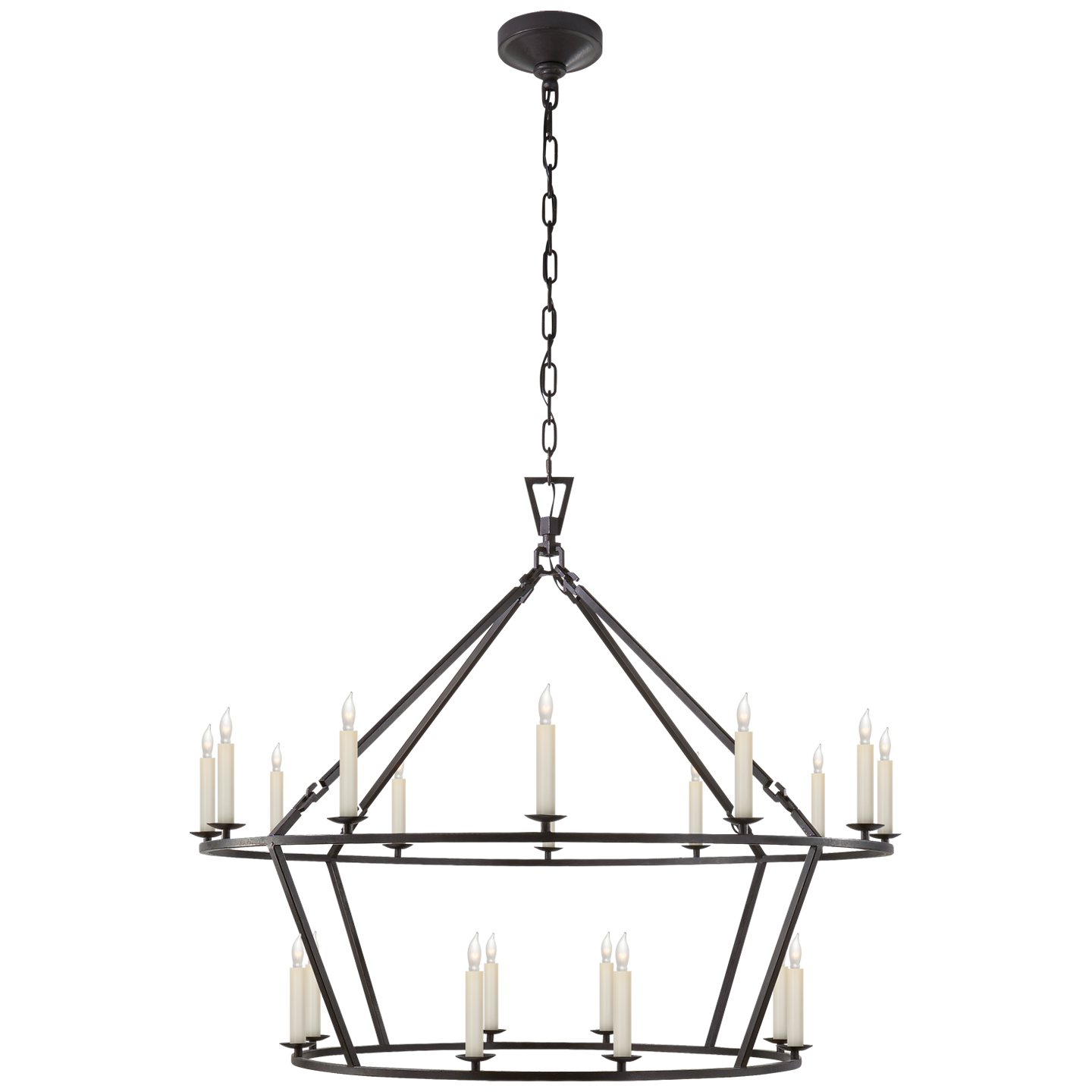 Darlana Large Two-Tiered Ring Chandelier