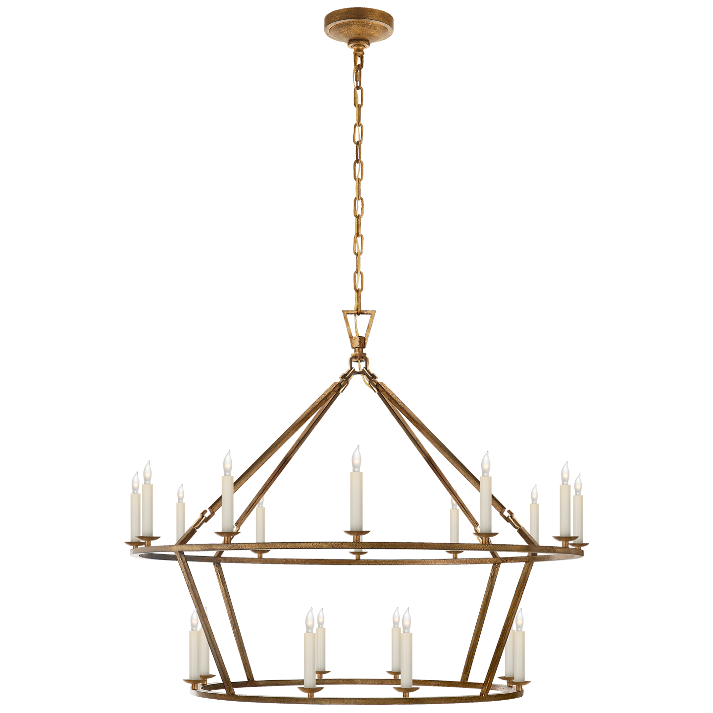 Darlana Large Two-Tiered Ring Chandelier